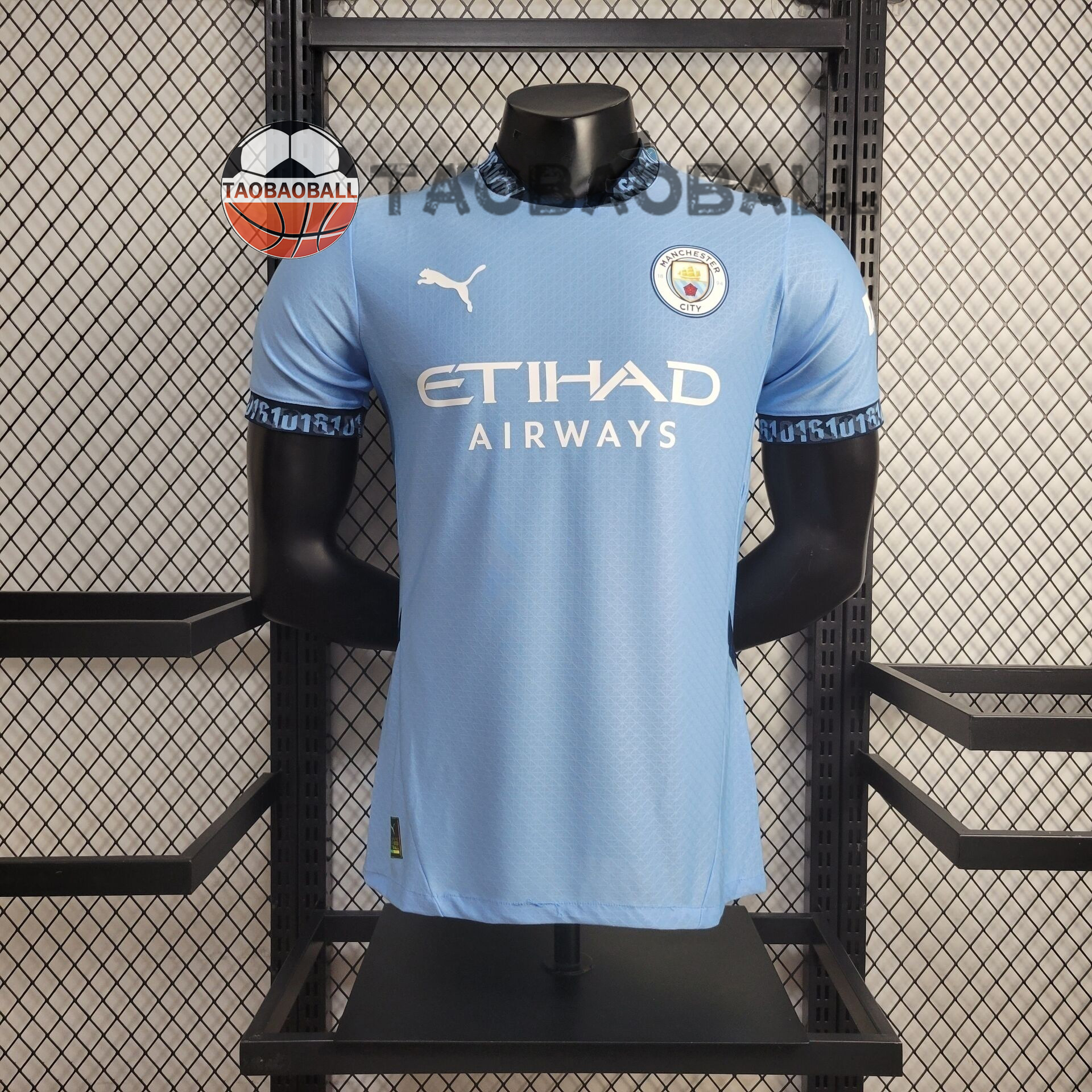 03485e2d974a67b1d65b485770ef5e4b.jpg 2024/2025 Player Version Manchester City Home Football Shirt 1:1 Thai Quality - Image 1