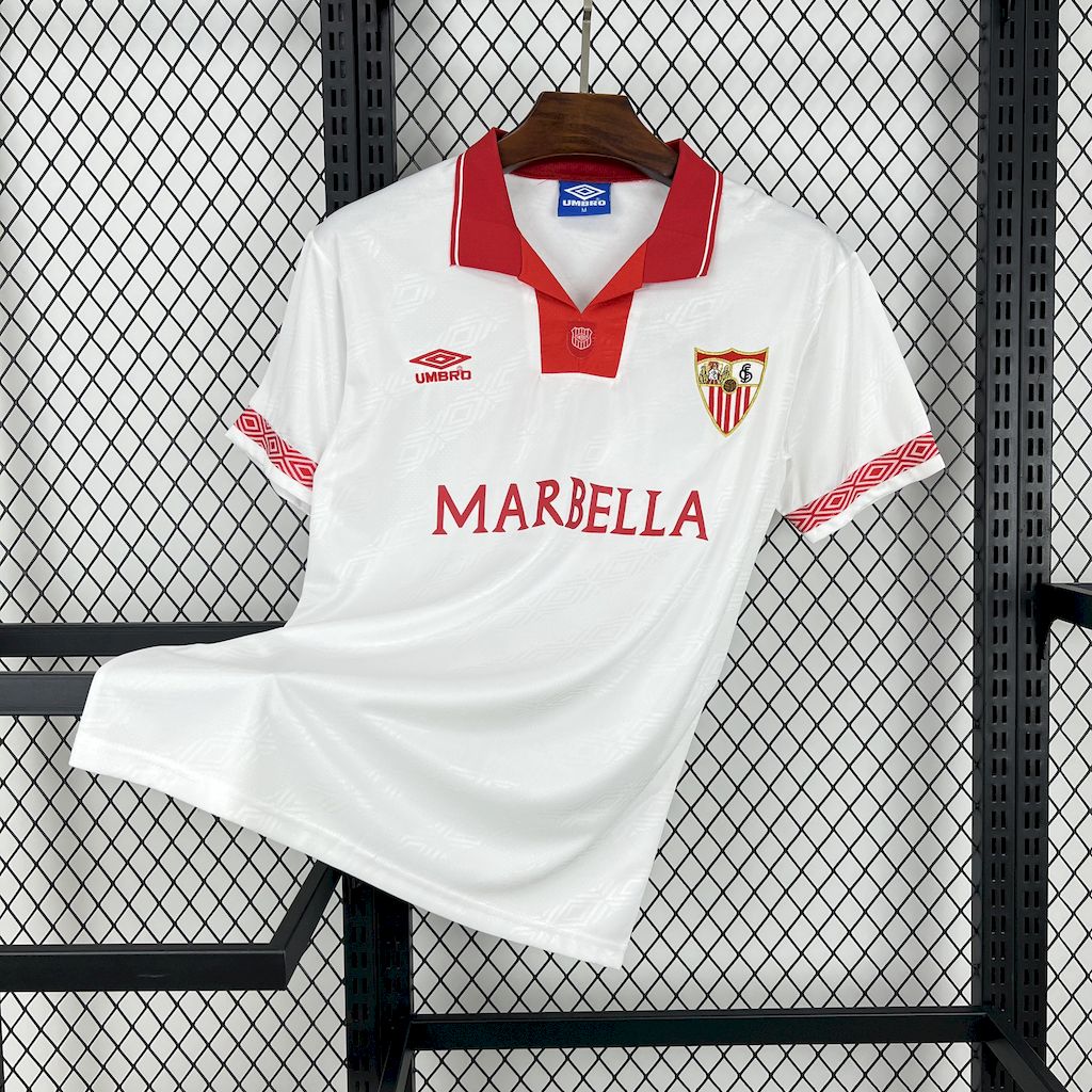 0473dbb024af636338dc434b2c55a118.jpg 1994/1996 Retro Sevilla Home Football Shirt 1:1 Thai Quality - Image 1