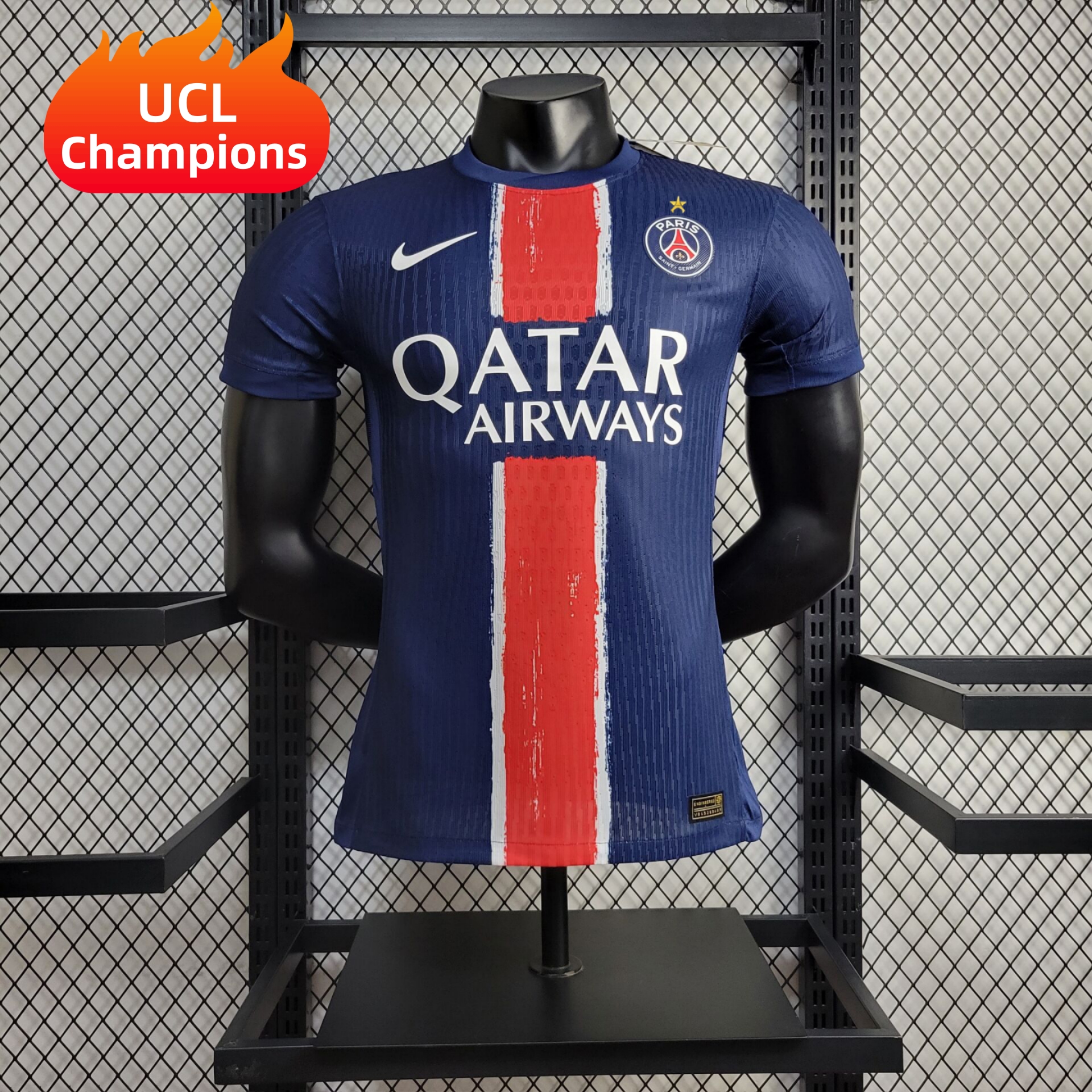 084a2d8880c3a26a8f3fbdddc4eee8cc.jpg 2024/2025 Player Version Paris Saint-Germain Home UCL Champions Football Shirt 1:1 Thai Quality - Image 1