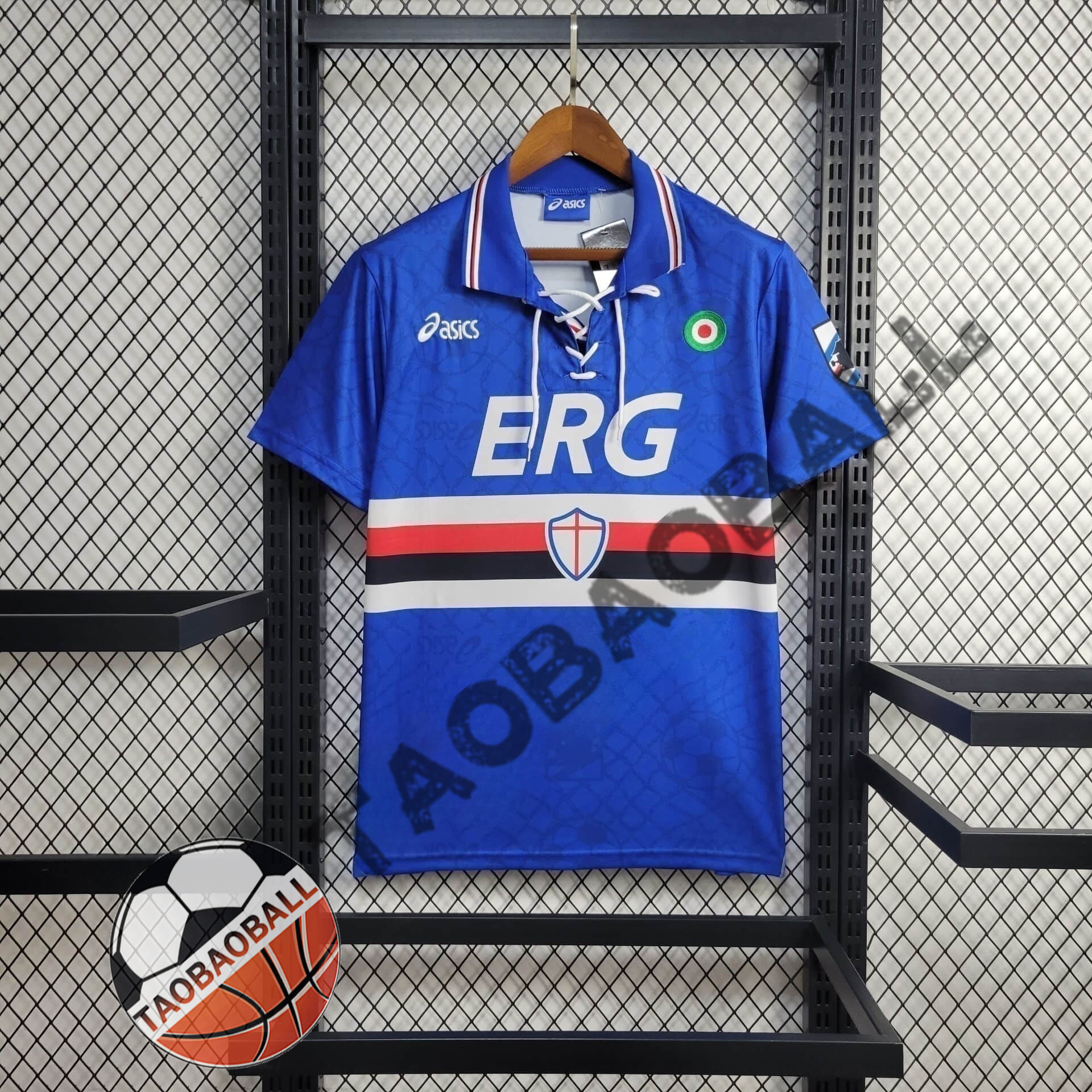 0bebe744063ca5e166d19f5a48373e61.jpeg 1994/1995 Retro Sampdoria Home Football Shirt 1:1 Thai Quality - Image 1