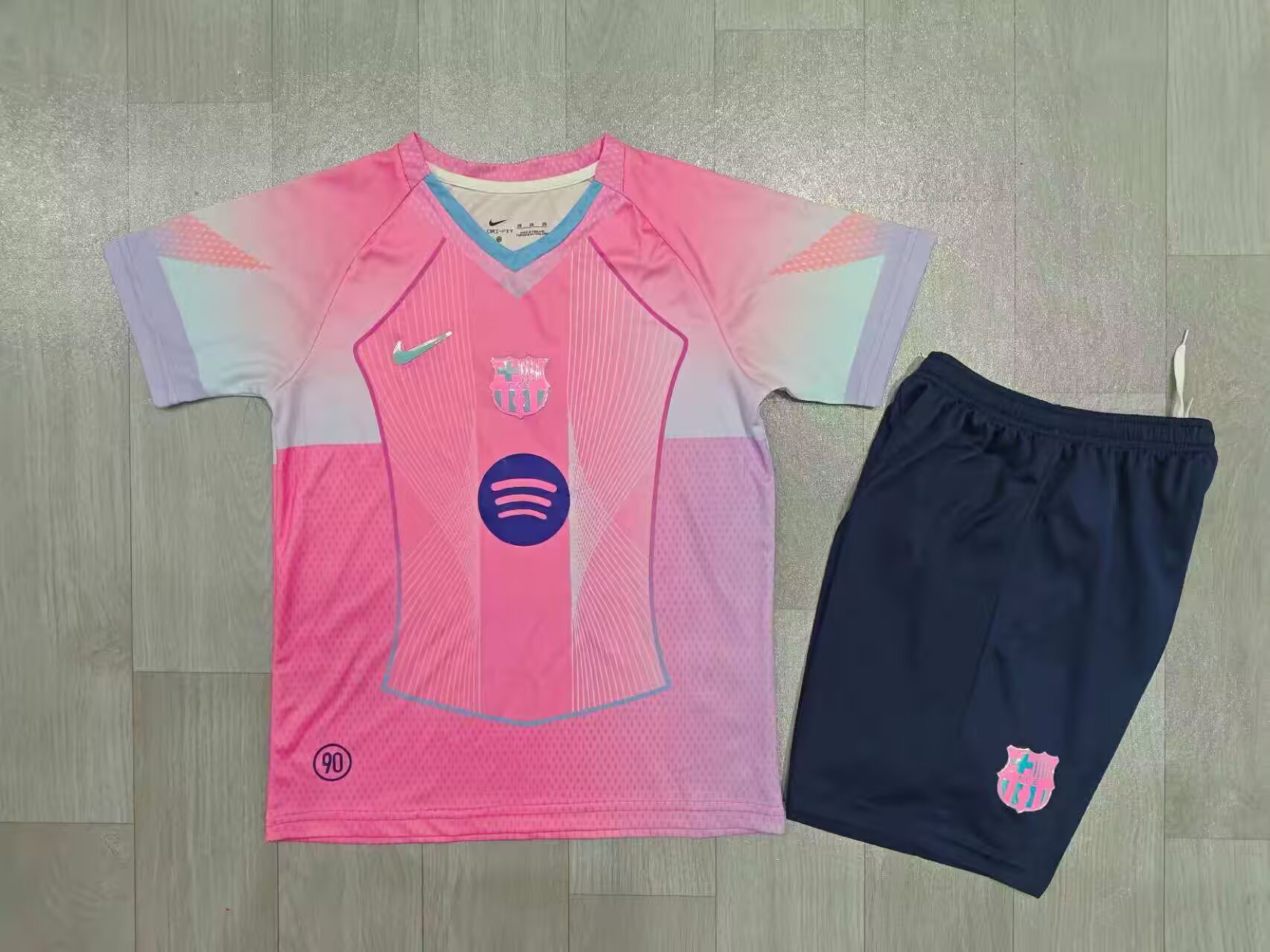 0c3e23ca391f0a165f60deefb19d27ff.jpg 2025/2026 Barcelona Special Edition Football Shirt Kids Size 1:1 Thai Quality - Image 1