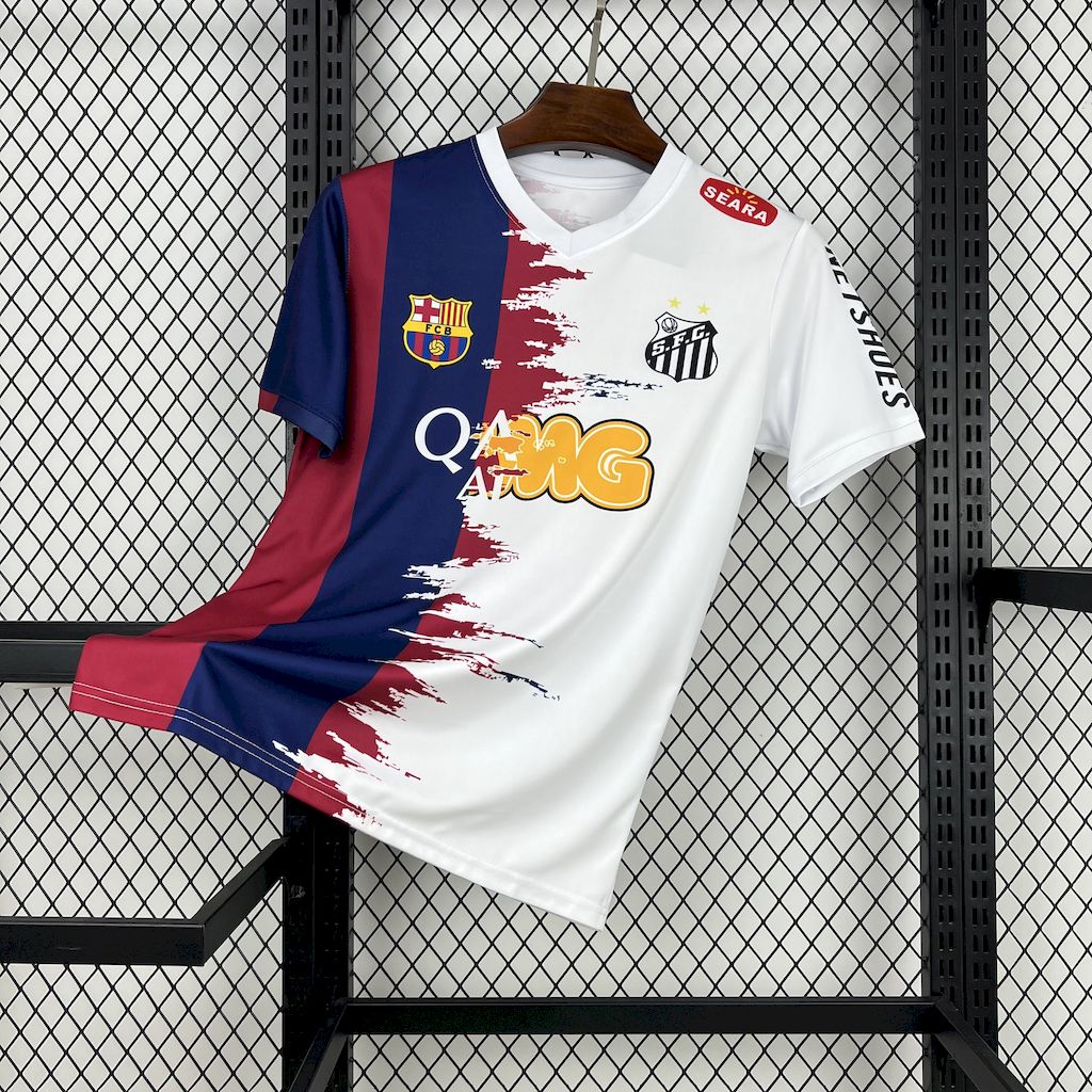 1175e16d20150cef2ae0b3747639e41f.jpg 2025/2026 Barcelona/Santos Special Edition Football Shirt 1:1 Thai Quality - Image 1