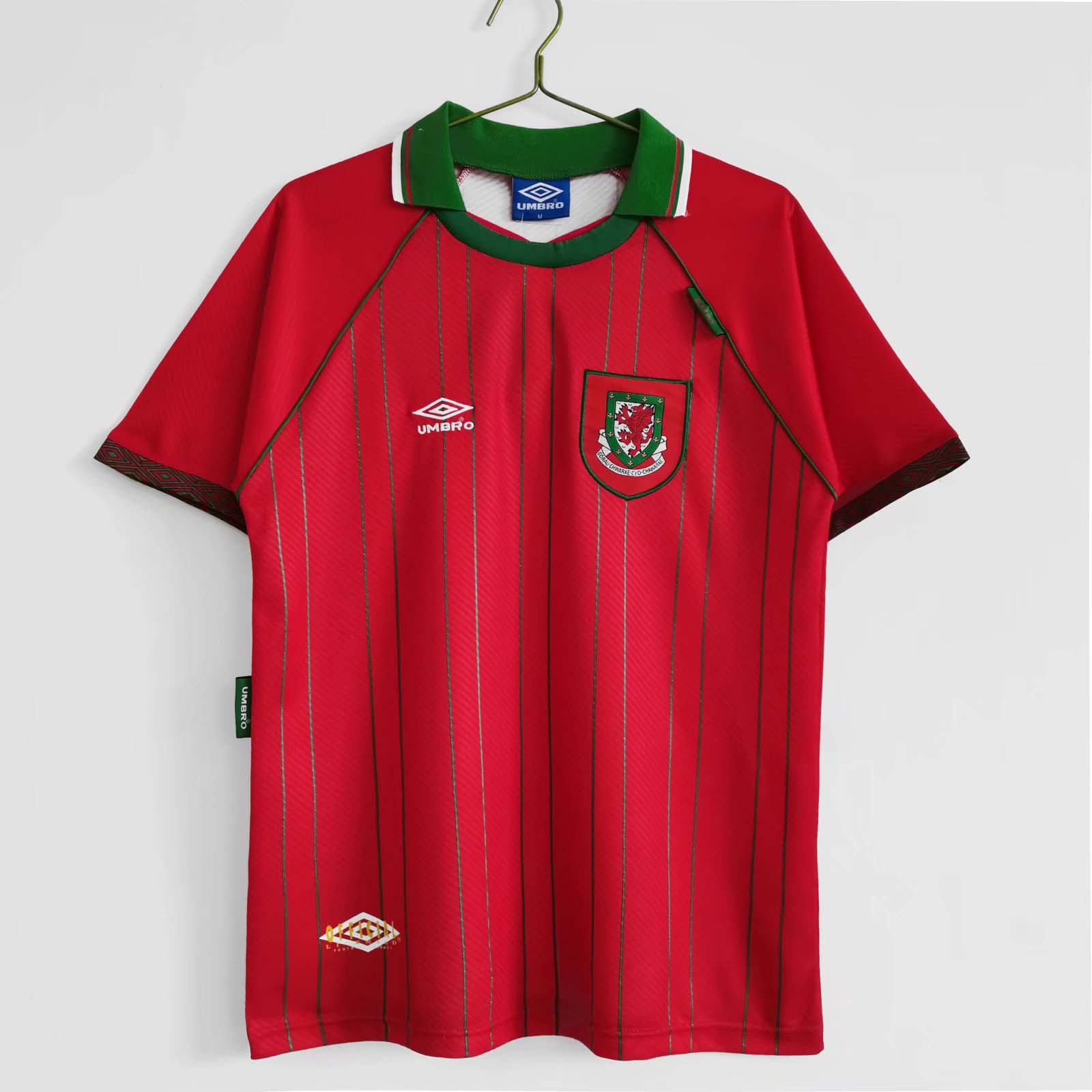 152d662913cf128be2e8e199bc633a99.jpg 1994/1996 Retro Wales Home Football Shirt 1:1 Thai Qualit - Image 1