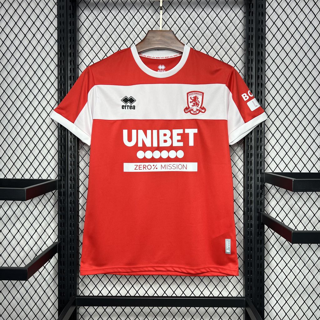 1d0585027caf9c05af7ca66707efc6b7.jpg 2024/2025 Middlesbrough Home Football Shirt 1:1 Thai Quality - Image 1