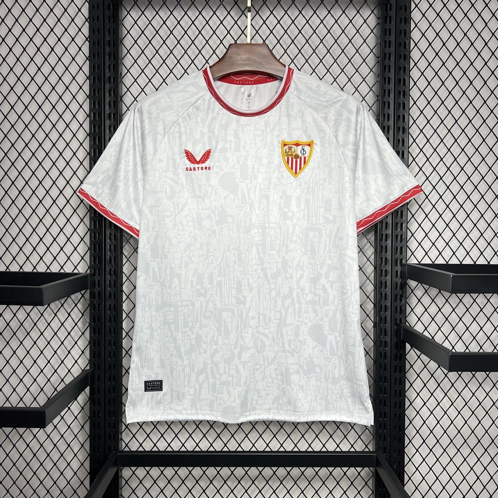 20d5ed8bfa61a9446f9cccc4b03a092f.jpg 2024/2025 Sevilla Home Football Shirt 1:1 Thai Quality - Image 1