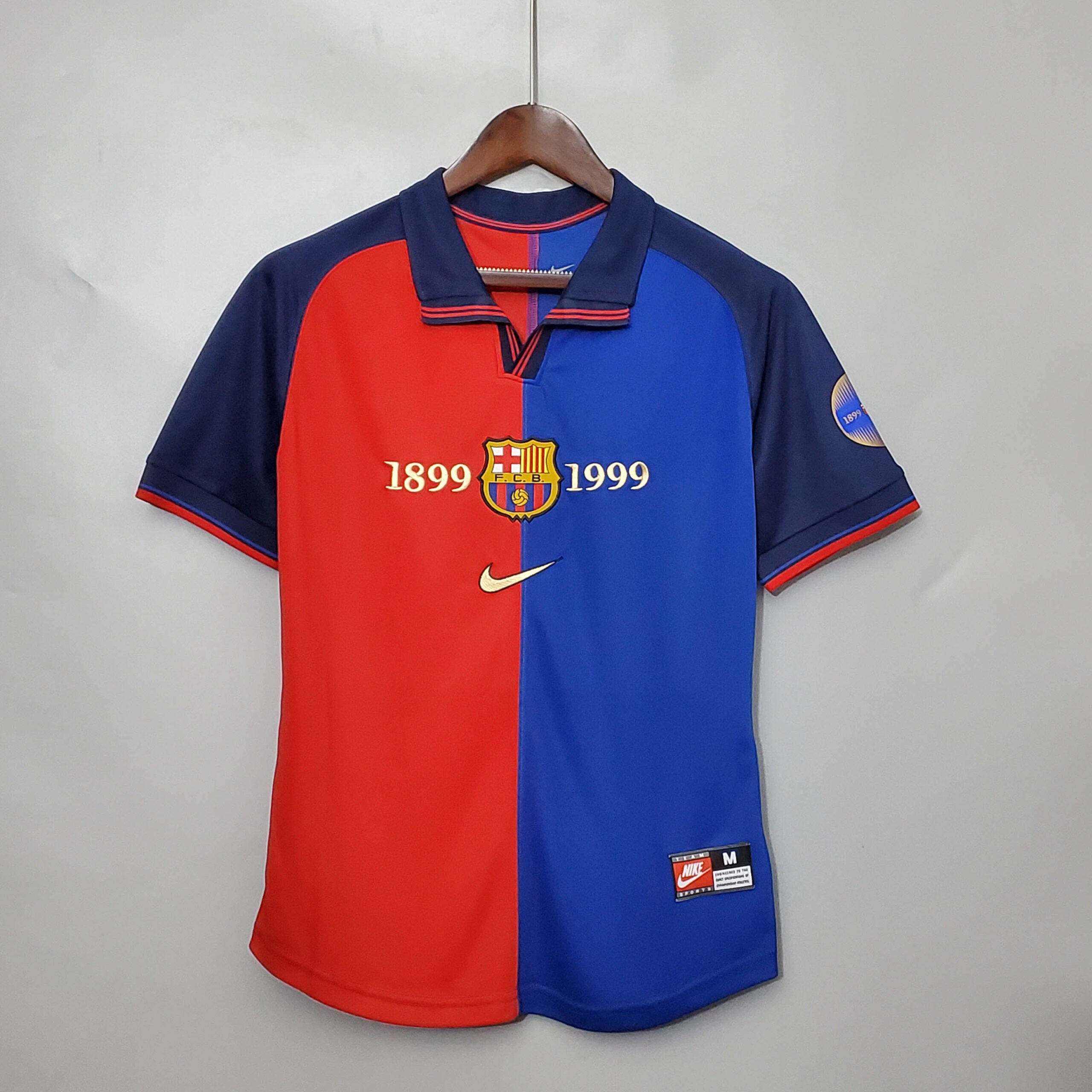 26bffcb81907244a7556715069f479b4.jpeg 1999/2000 Retro Barcelona Home 100th Anniversary Version Football Shirt 1:1 Thai Quality - Image 1