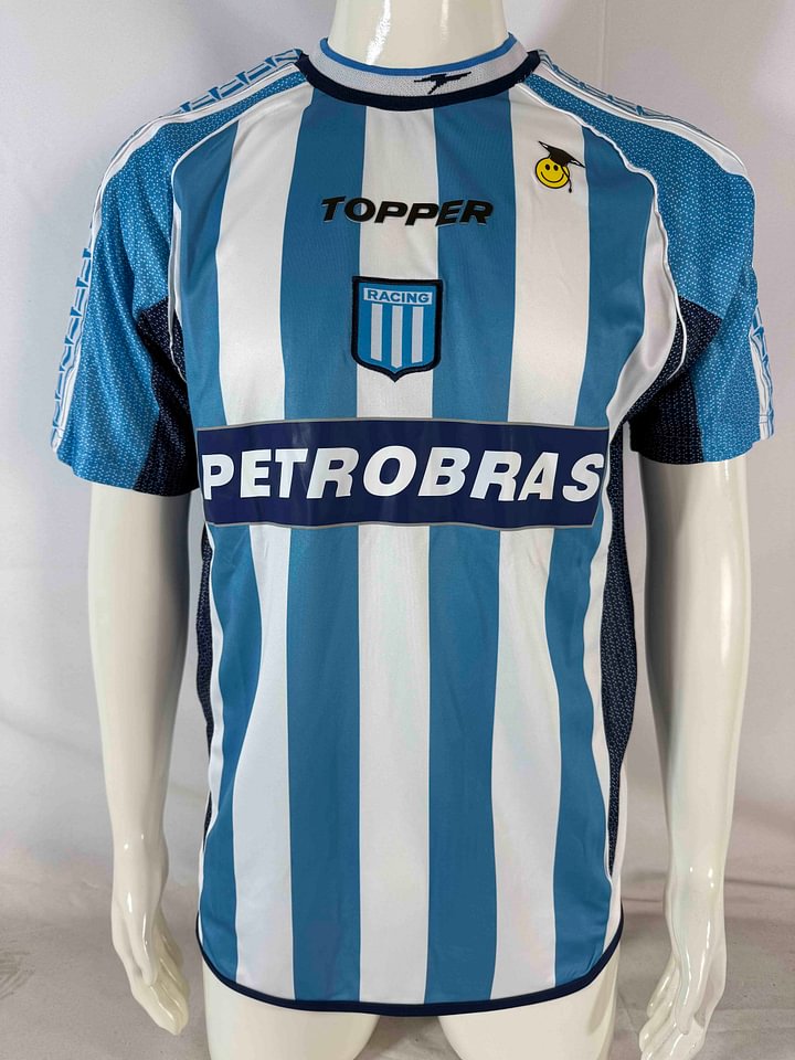 270581d3831597e0fb53c83ccc786c4a.jpg 2002/2003 Retro Racing Club de Avellaneda Home Football Shirt 1:1 Thai Quality - Image 1
