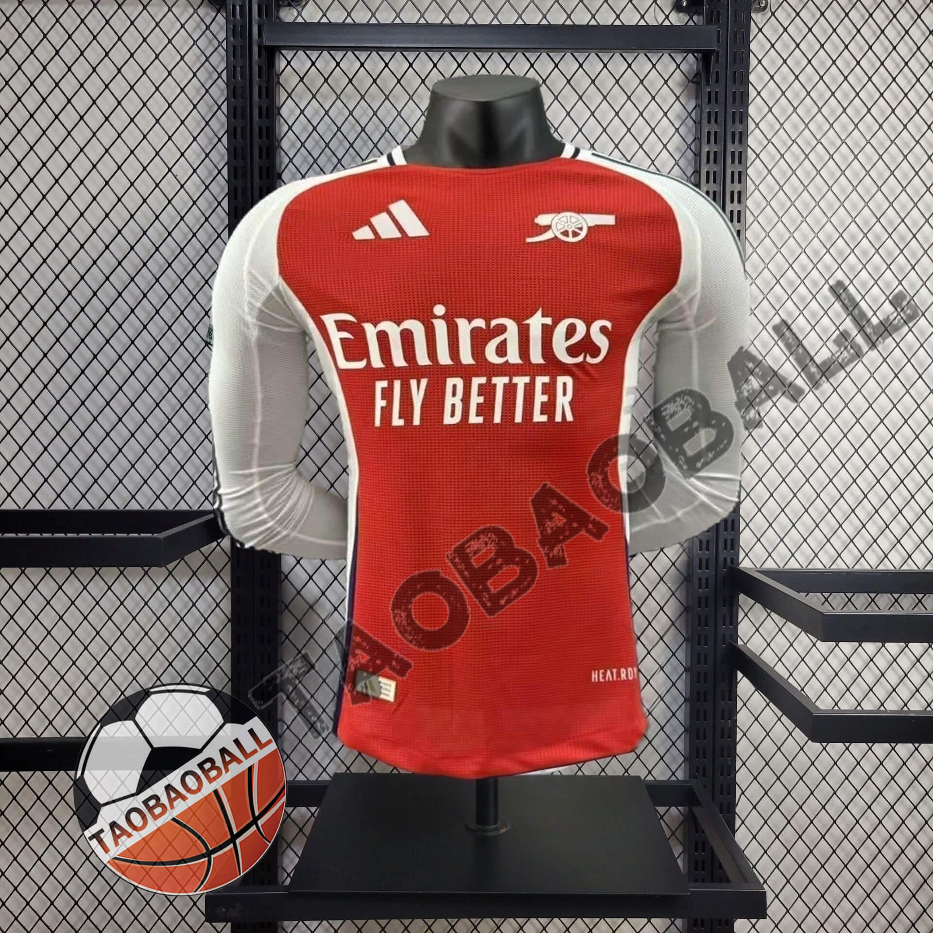 271c1856cd5baecb6c476f5fed182cb3.jpg 2024/2025 Long Sleeve Player Version Arsenal Home Football Shirt 1:1 Thai Quality - Image 1