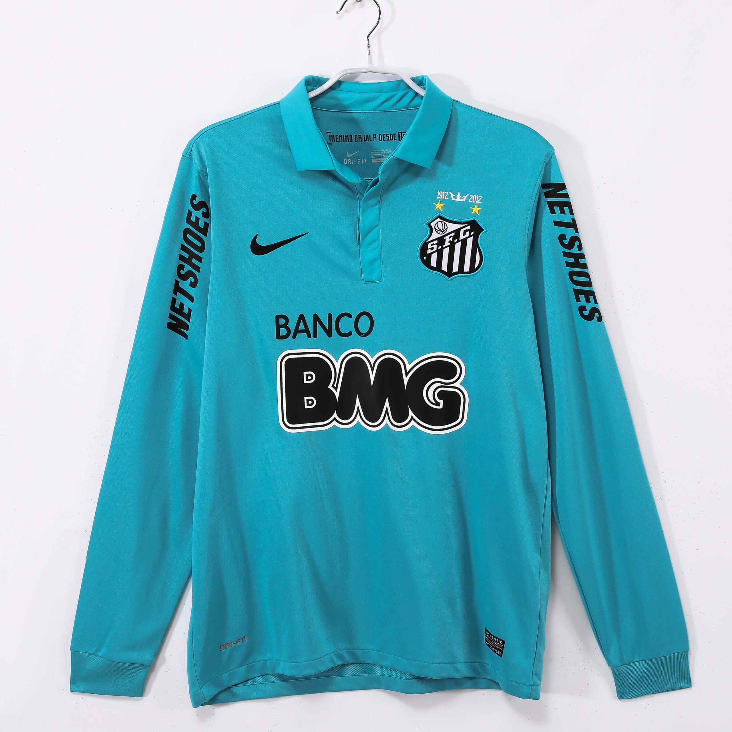 27c3658f08d1c61f5903c42b50aaf67a.jpg 2012/2013 Retro Long Sleeve Santos Third Away Football Shirt 1:1 Thai Quality - Image 1