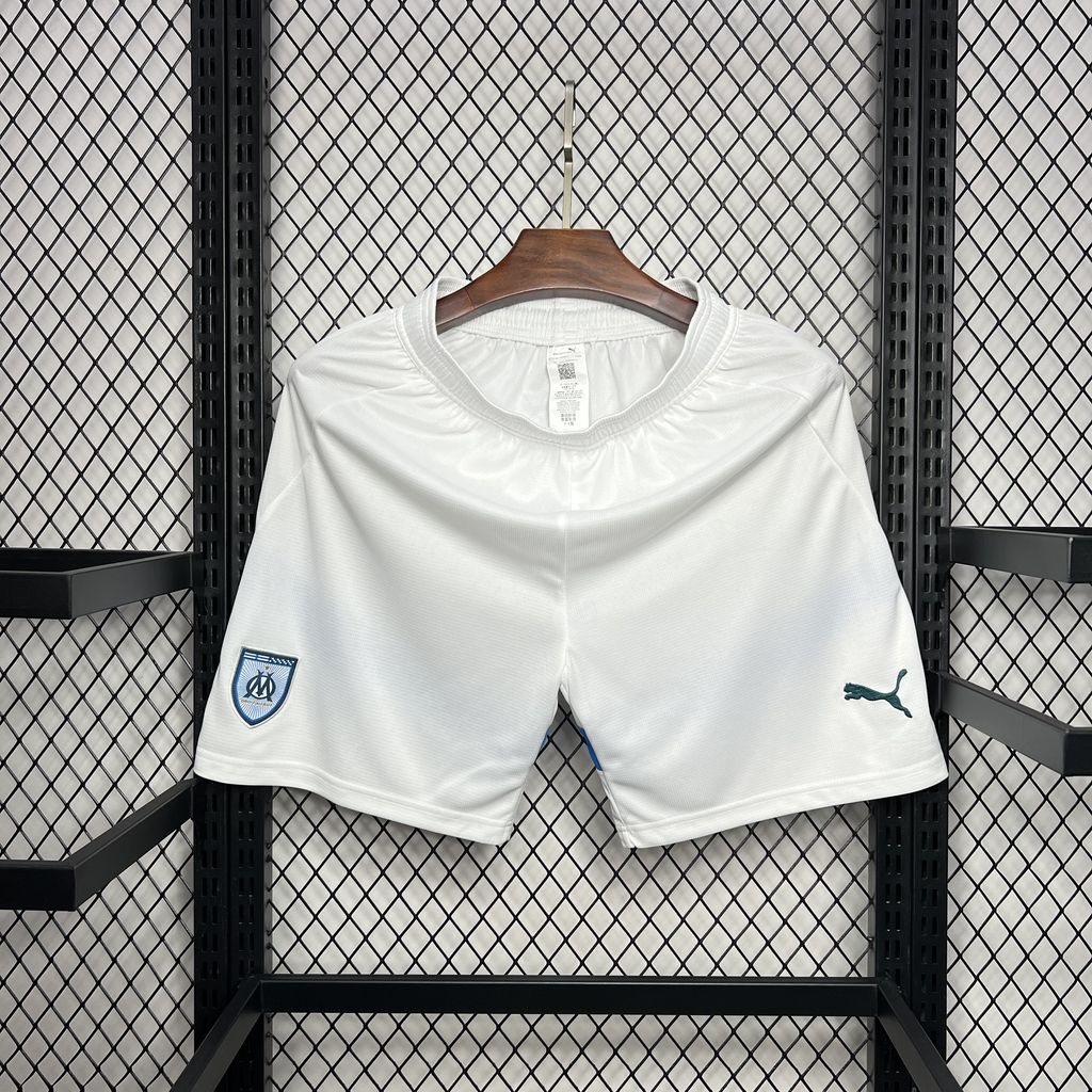 2852302151e6f2f3001f062ecb0f42e0.jpg 2024/2025 Olympique Marseille Home Shorts 1:1 Thai Quality - Image 1