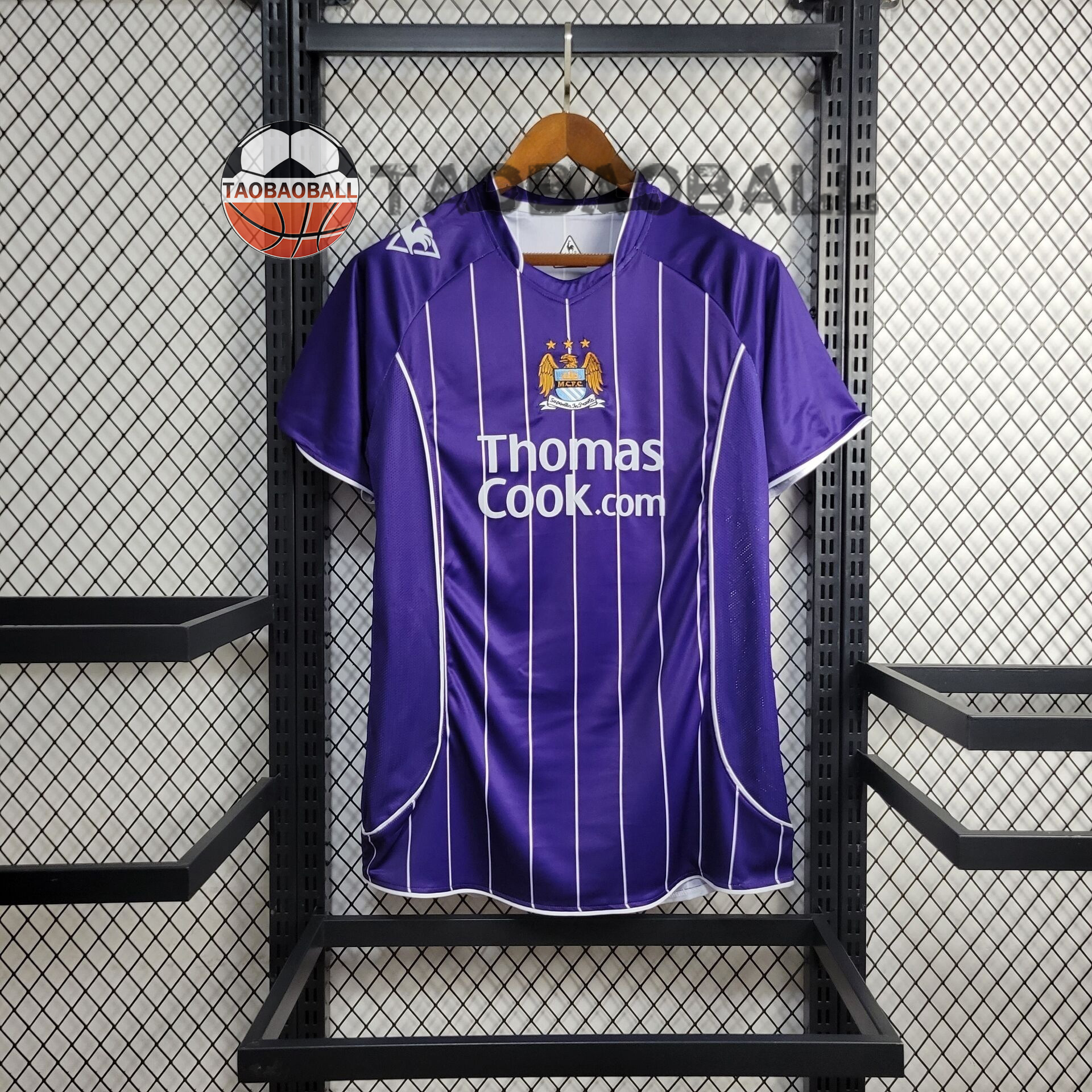 286e64f269941da09f4d76fd6a425568.jpeg 2007/2008 Retro Manchester City Away Football Shirt 1:1 Thai Quality - Image 1