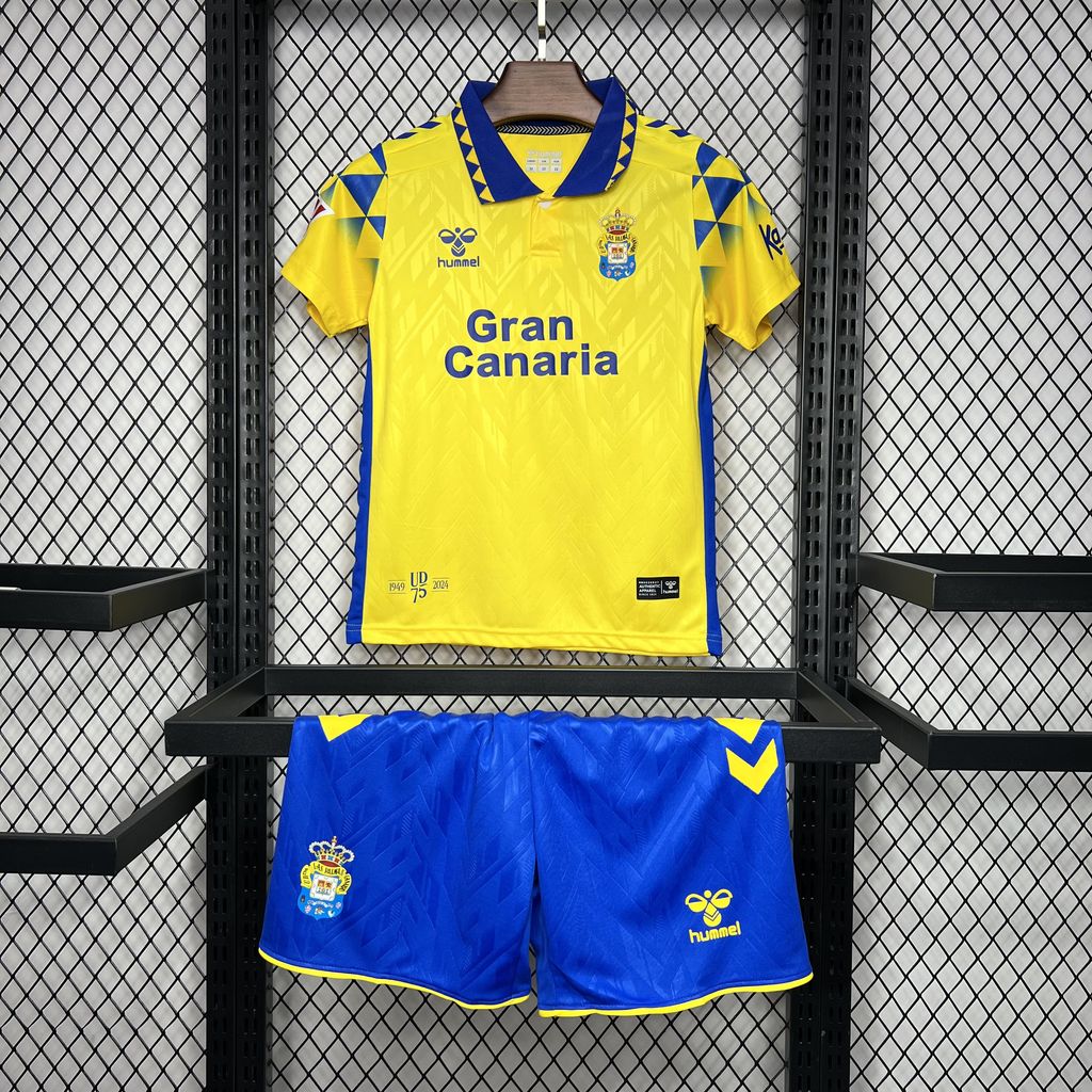 29aa87d33e0ca4742732e5e37b94d66e.jpg 2024/2025 Las Palmas Home Football Shirt Kids Size 1:1 Thai Quality - Image 1