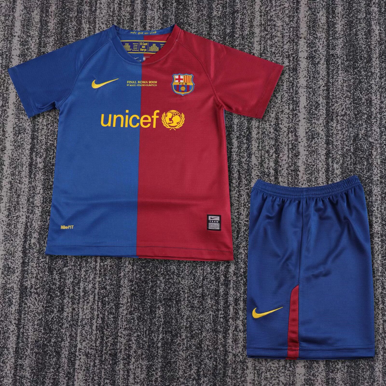 2a259cad30b460f6280cbce184b533c7.jpg 2008/2009 Retro Barcelona Home Champions League Football Shirt Kids Size 1:1 Thai Quality - Image 1