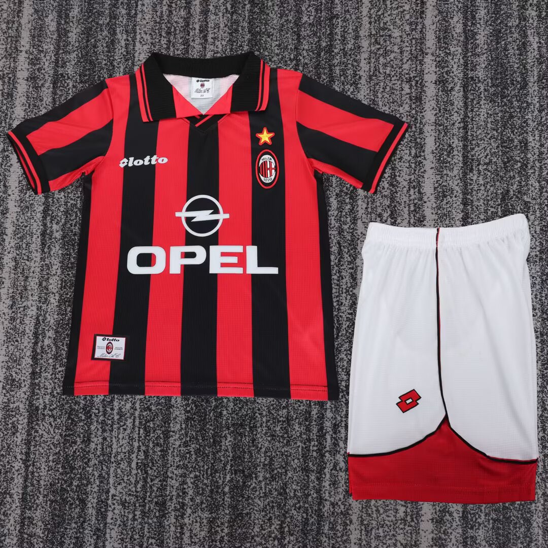 2cb83ba713416f6aa7942a9dabe4d78d.jpg 1997/98 AC Milan Home Football Shirt Kids Size 1:1 Thai Quality - Image 1