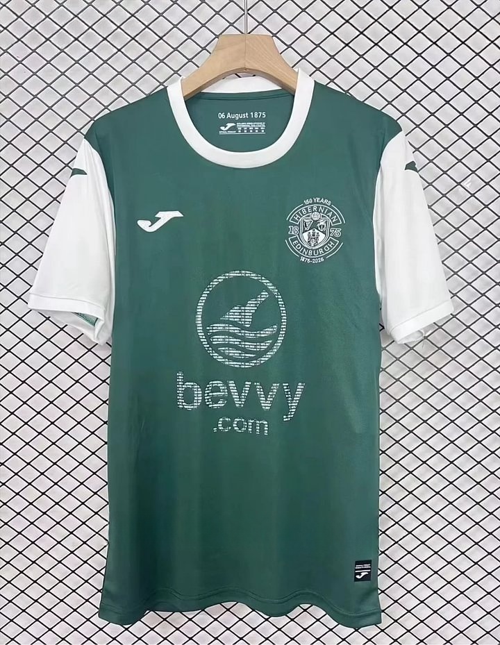 2dd439a45bca1838b7920ab7d427712e.jpg 2025/2026 Hibernian Home Football Shirt 1:1 Thai Quality - Image 1
