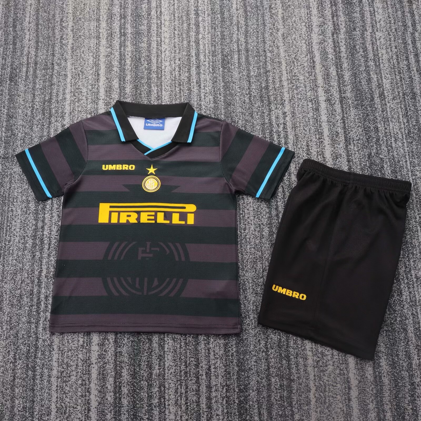 337fc1ca3b2e55291fba90b792023f68.jpg 1997/1998 Retro Inter Milan Third Away Football Shirt Kids Size 1:1 Thai Quality - Image 1