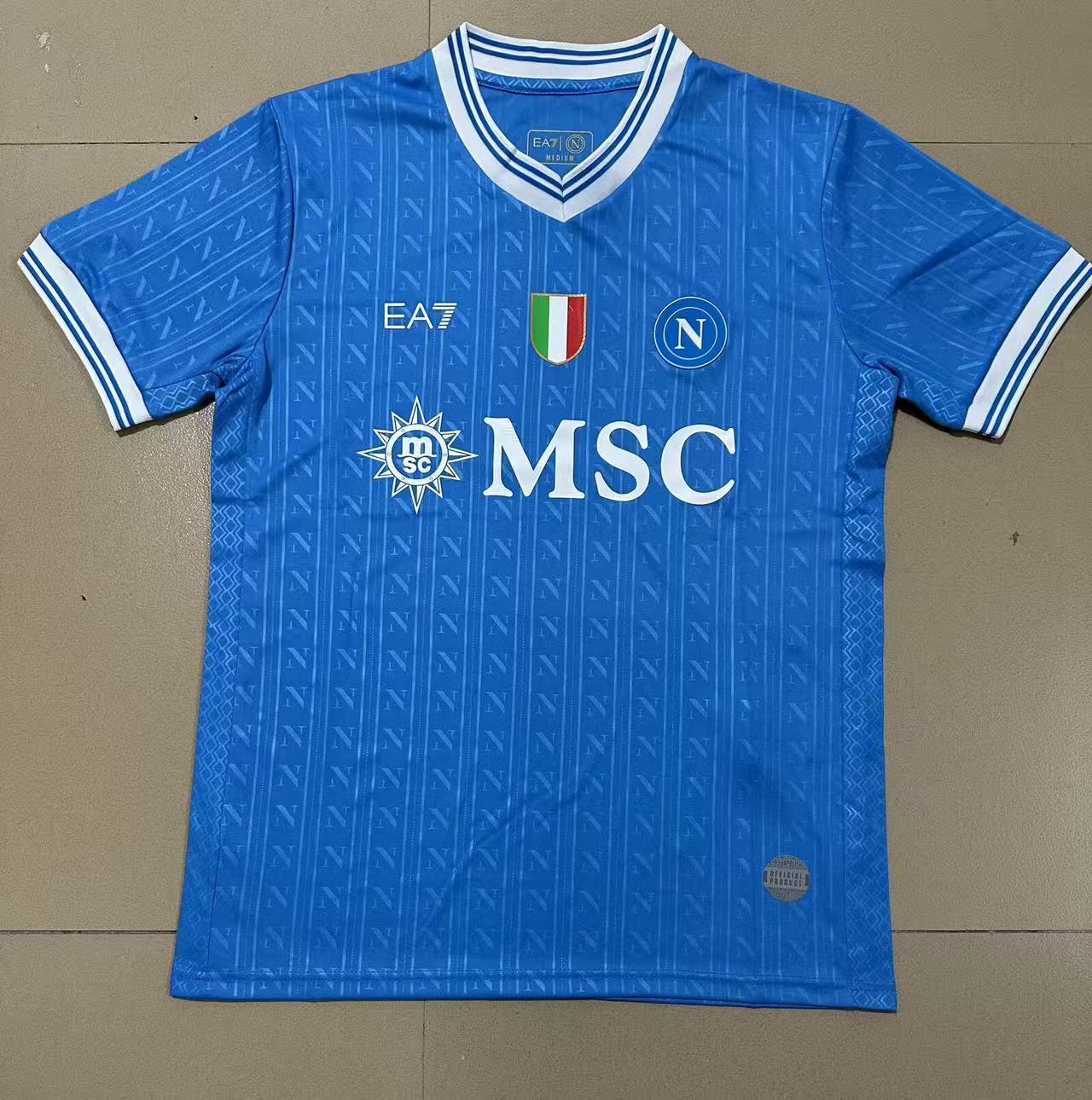 345e65fc1a3818d60119e711ef58683f.jpg 2025/2026 Napoli Home UCL Football Shirt 1:1 Thai Quality - Image 1