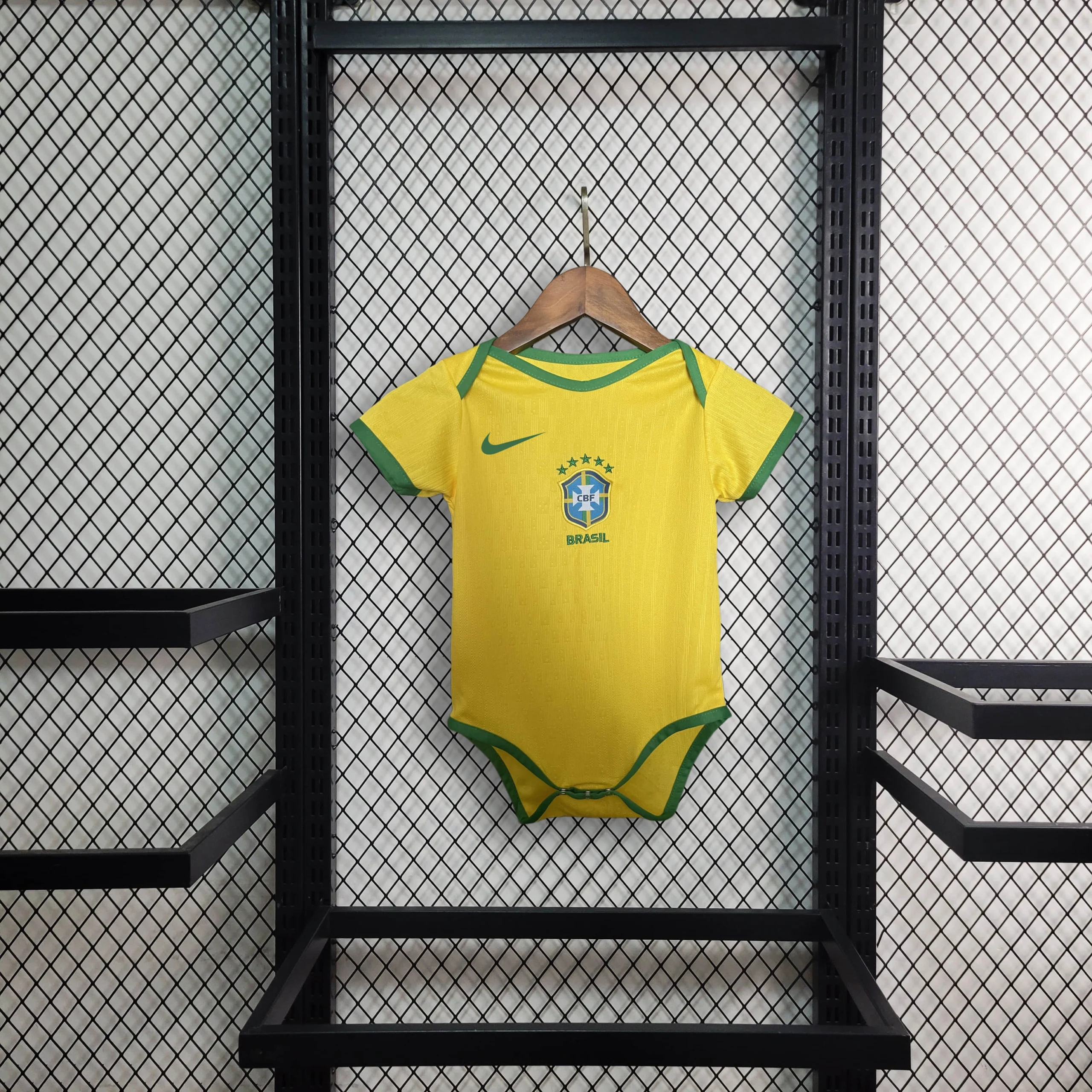 382aac3b51a85e4cbfab76723c255c33.webp 2025 Brazil Home Football Shirt Baby Size 1:1 Thai Quality - Image 1