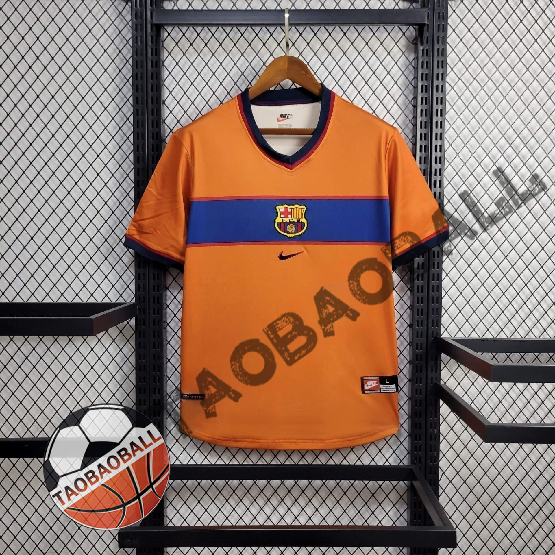 3c04949f25a650eae7e040696aac9c43.jpg 1998/2000 Retro Barcelona Third Away Football Shirt 1:1 Thai Quality - Image 1