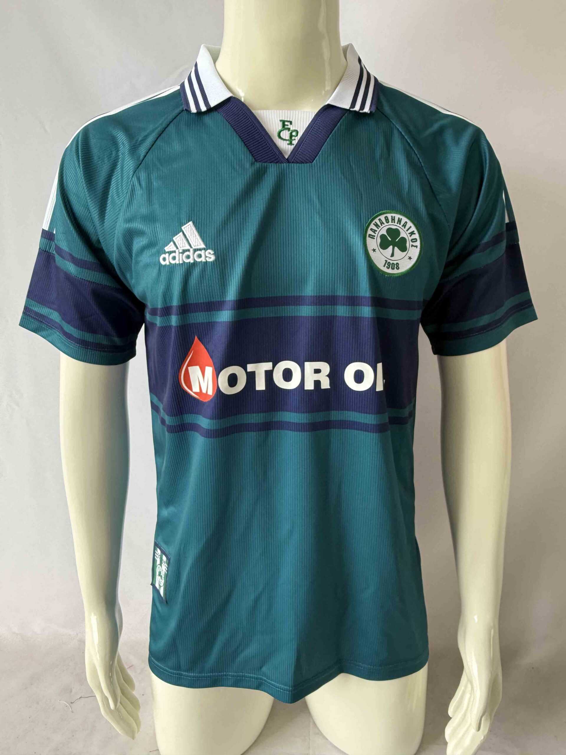 3d80a7967aaf3f93f9712bf219001f7d.jpg 1999/2000 Retro Panathinaikos FC Home Football Shirt 1:1 Thai Quality - Image 1