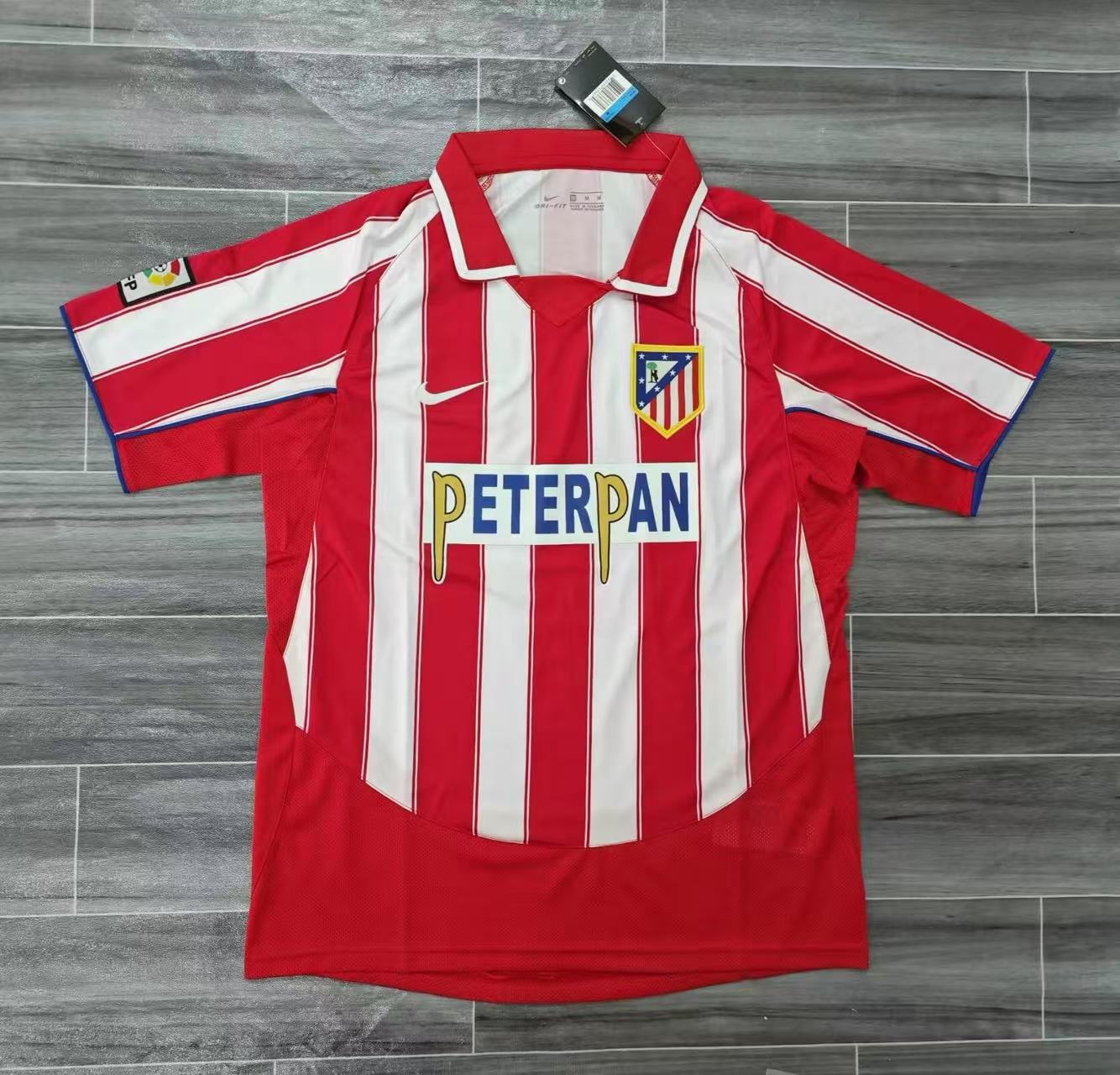 44cb9149a64343b096d0de83462916e5.jpg 2003/2004 Atletico Madrid Home Football Shirt 1:1 Thai Quality - Image 1