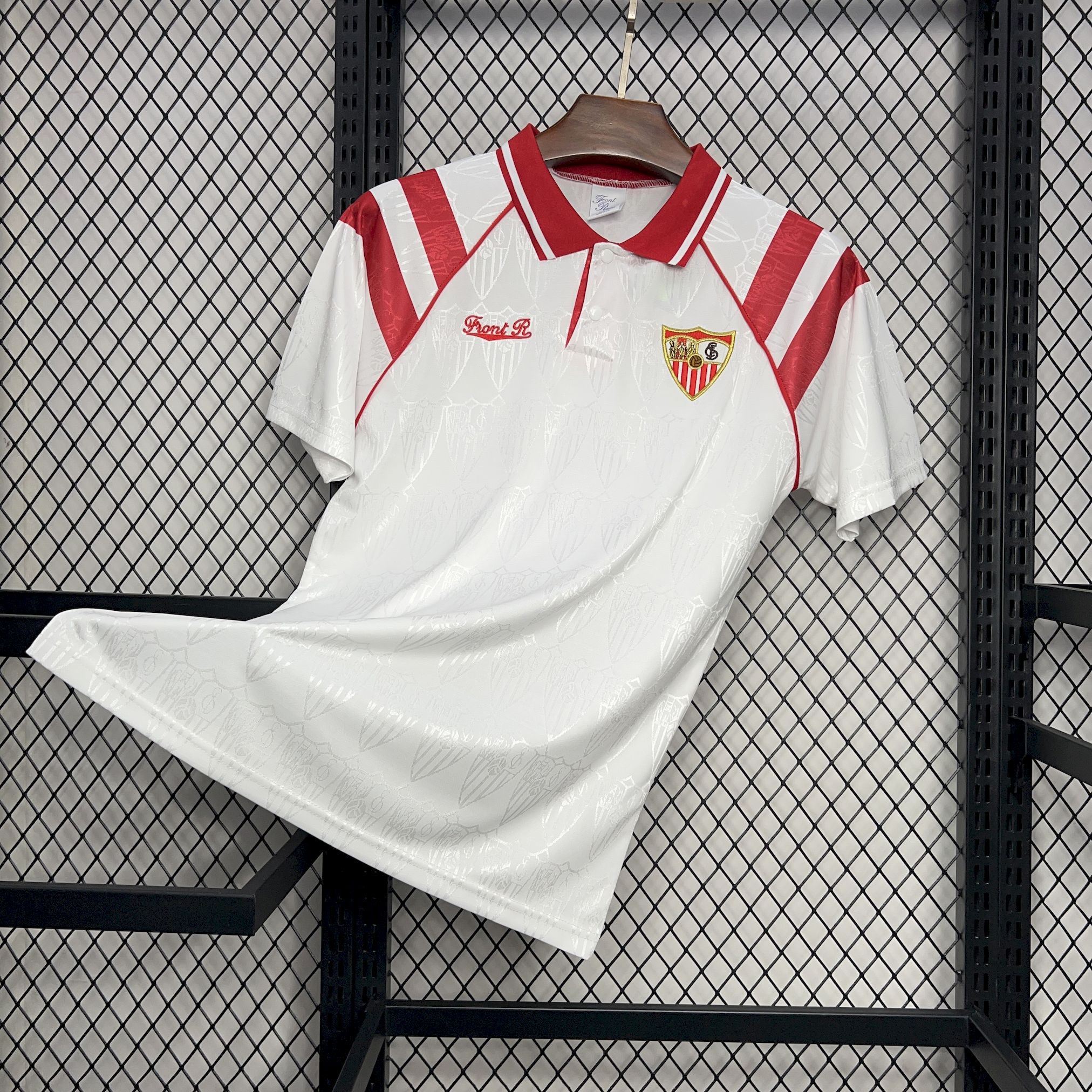 4c5b3a300e657fd02529f0d5ff17531f.jpg 1992/1993 Retro Sevilla Home Football Shirt 1:1 Thai Quality - Image 1