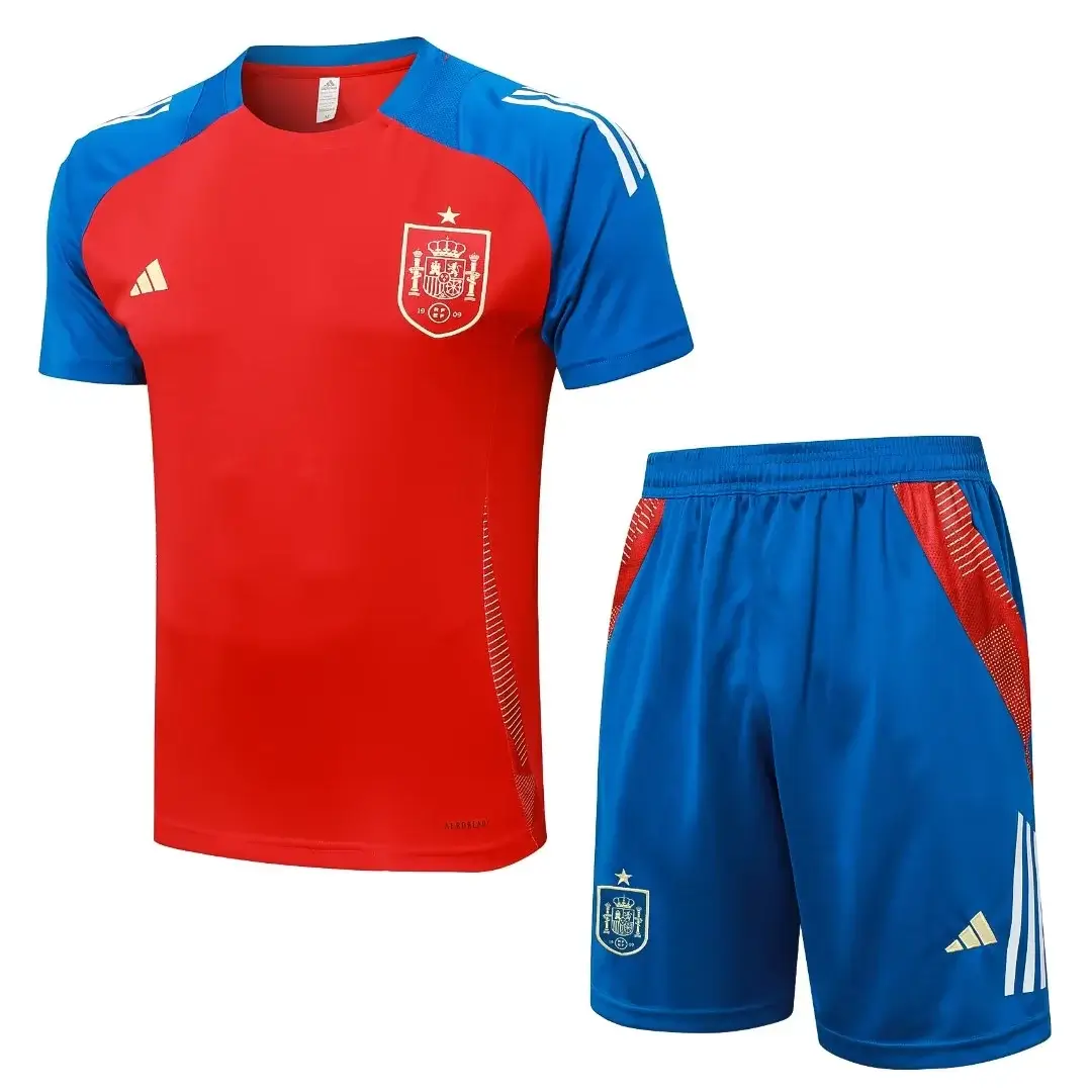 51a0b52e9d68f804b39b934a222d2808.webp 2024/2025 Spain Training Wear Red Suit Shirt 1:1 Thai Quality - Image 1