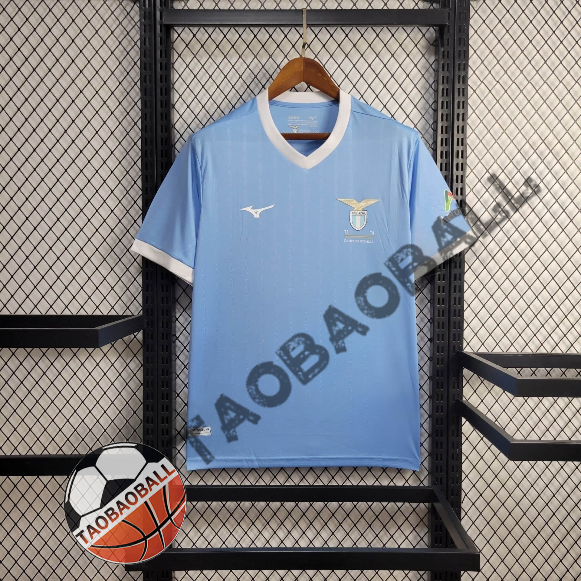 52e88816807dcaa66a87bea90ae43f90.jpg 2024/2025 Lazio 50Th Anniversary Champion Edition Blue Football Shirt 1:1 Thai Quality - Image 1