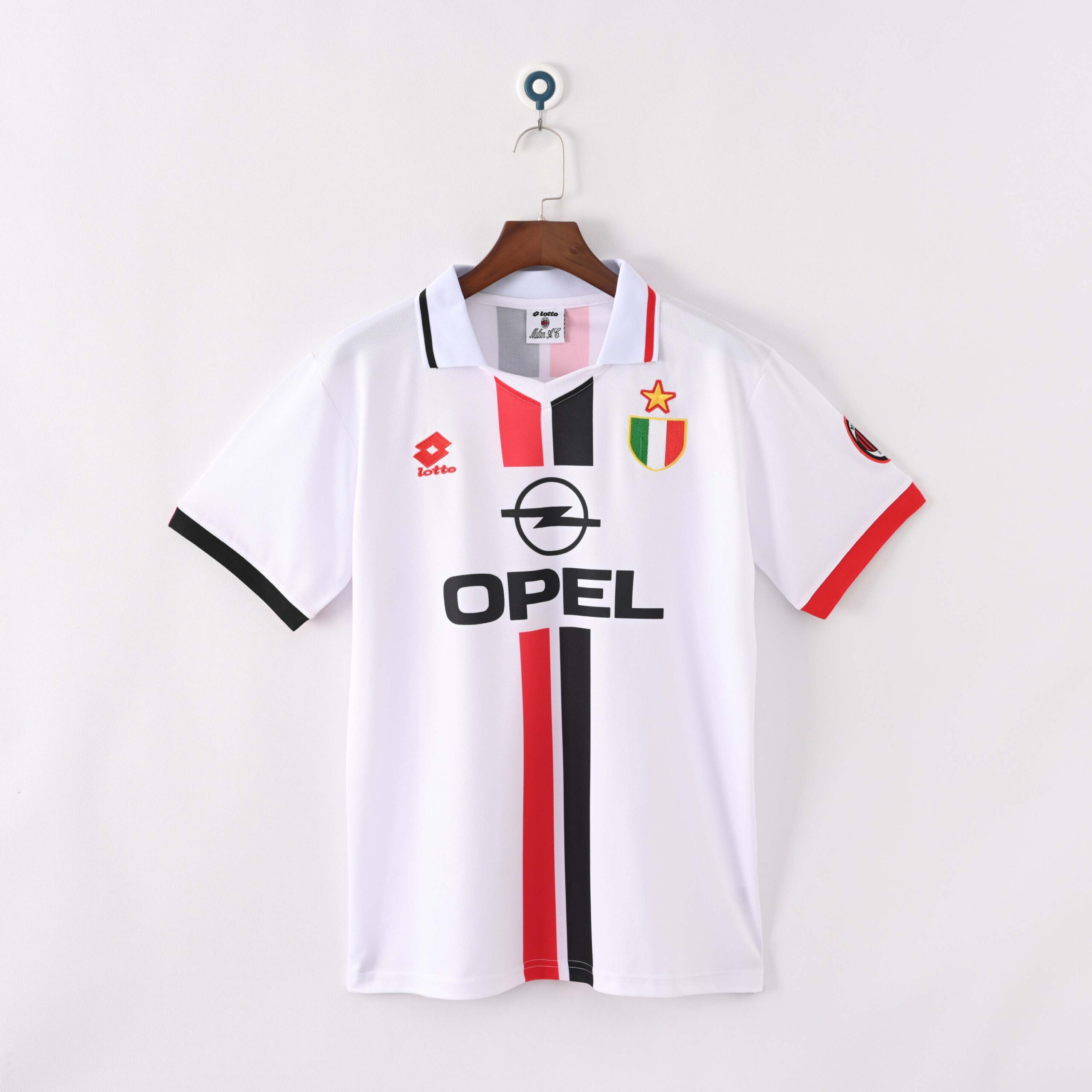 52fa40096a09b1aef1bbe839e03c0a70.jpg 1995/1996 Retro AC Milan Away Football Shirt 1:1 Thai Quality - Image 1