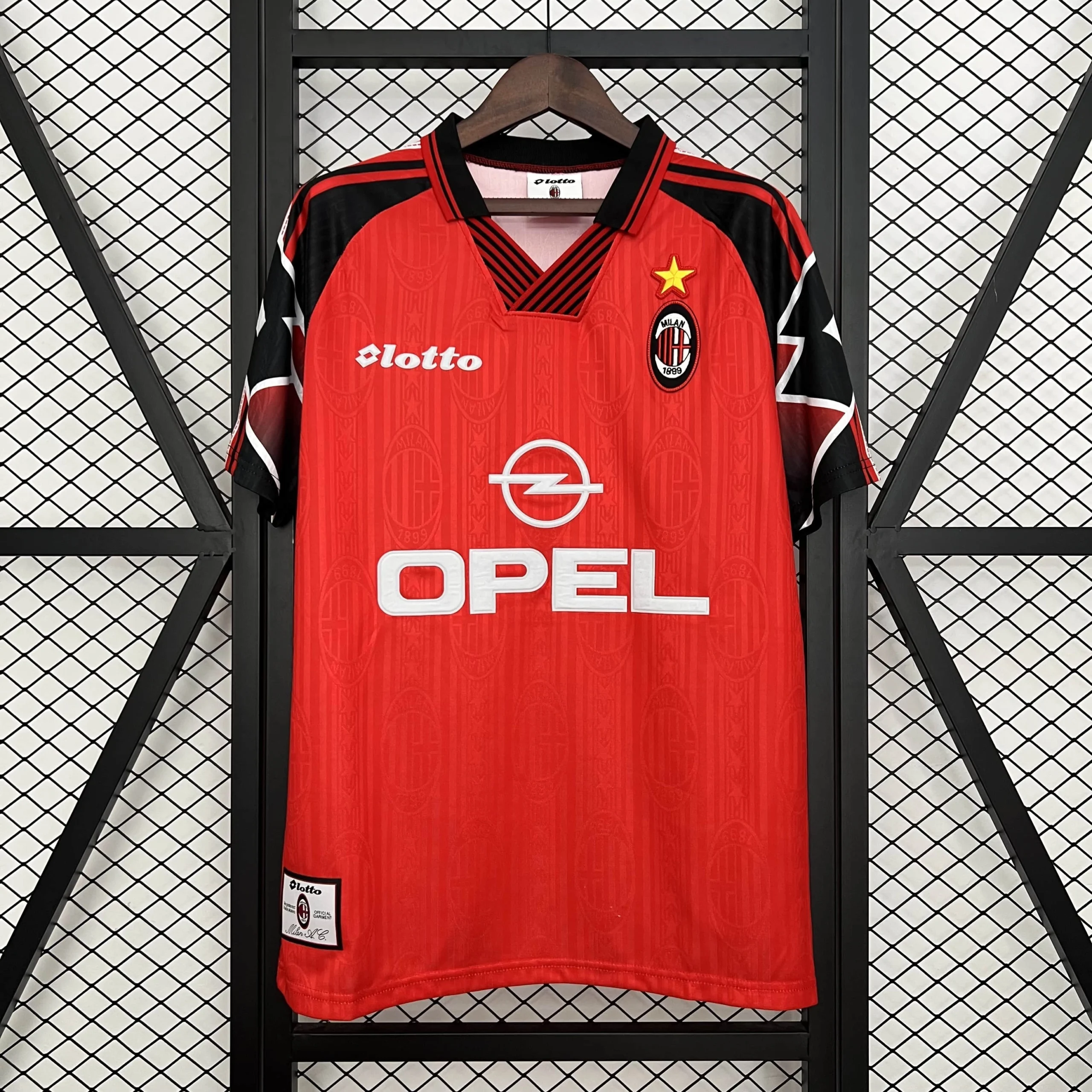 5db12895d35feff565927583ca929e1f.webp 1997/1998 Retro AC Milan Away Football Shirt 1:1 Thai Quality - Image 1