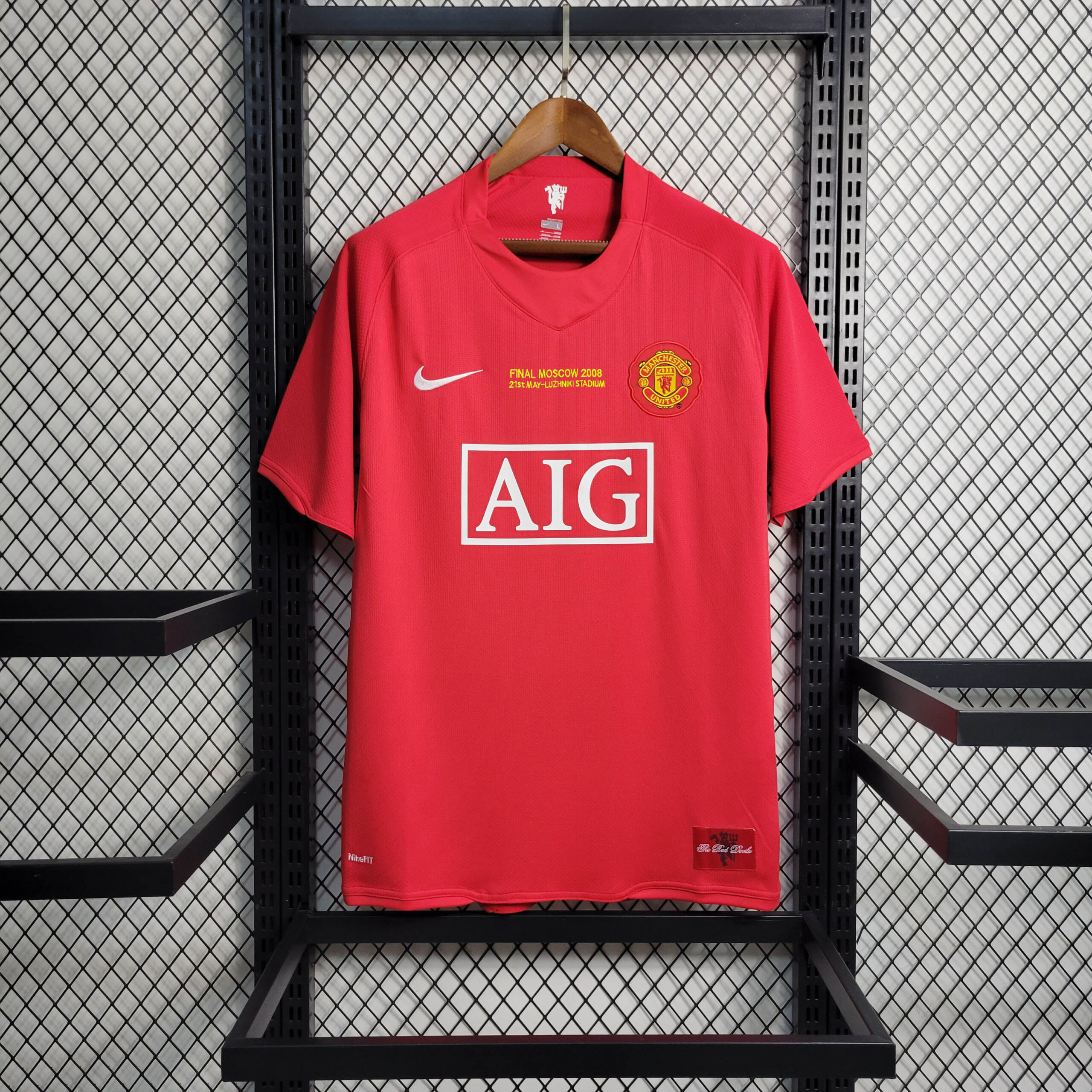 5dc45fce778c6992a0b14d30fb7078ee.jpeg 2007/2008 Retro Manchester United Home Champions League Final Football Shirt 1:1 Thai Quality - Image 1
