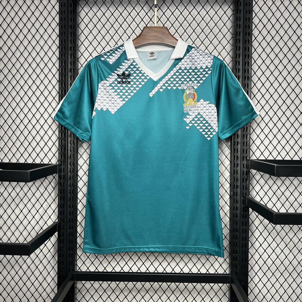 5ea0ddcd5f095da871df6eda7c30b3f1.jpg 1990 Mexico Home Football Shirt 1:1 Thai Quality - Image 1