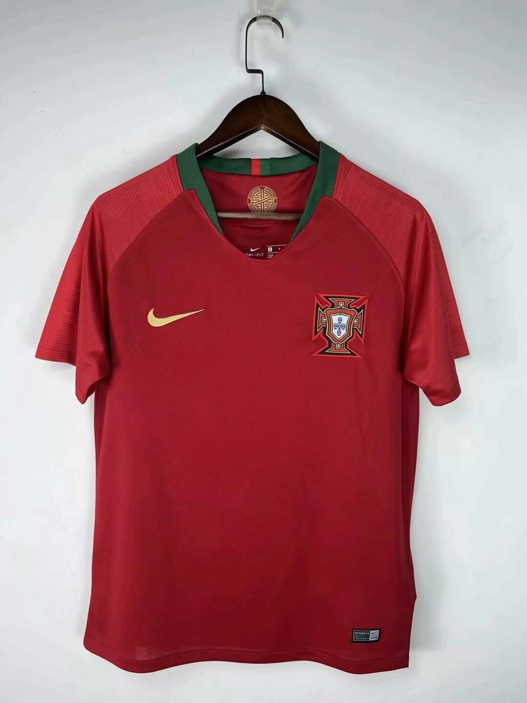 62e8e3f3948b6cdf6ea09f66ba4e6ecb.jpeg 2018 Retro Portugal Home Football Shirt 1:1 Thai Quality - Image 1