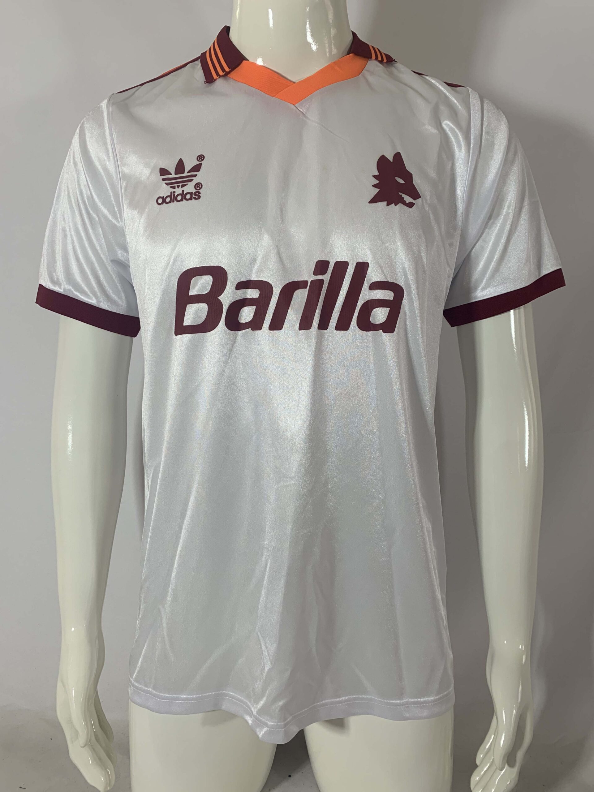 640ae2d2fd70f32ff75b0ab4c0d2d31b.jpg 1992/1993 Retro AS Roma Away Football Shirt 1:1 Thai Quality - Image 1