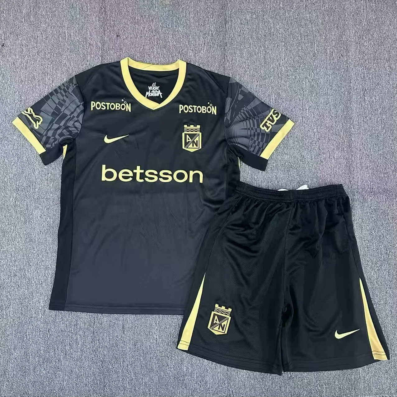 646e280f7f3bd38d7cbaff62326d21b5.webp 2025/2026 Atletico Nacional Away Football Shirt Kids Size 1:1 Thai Quality - Image 1