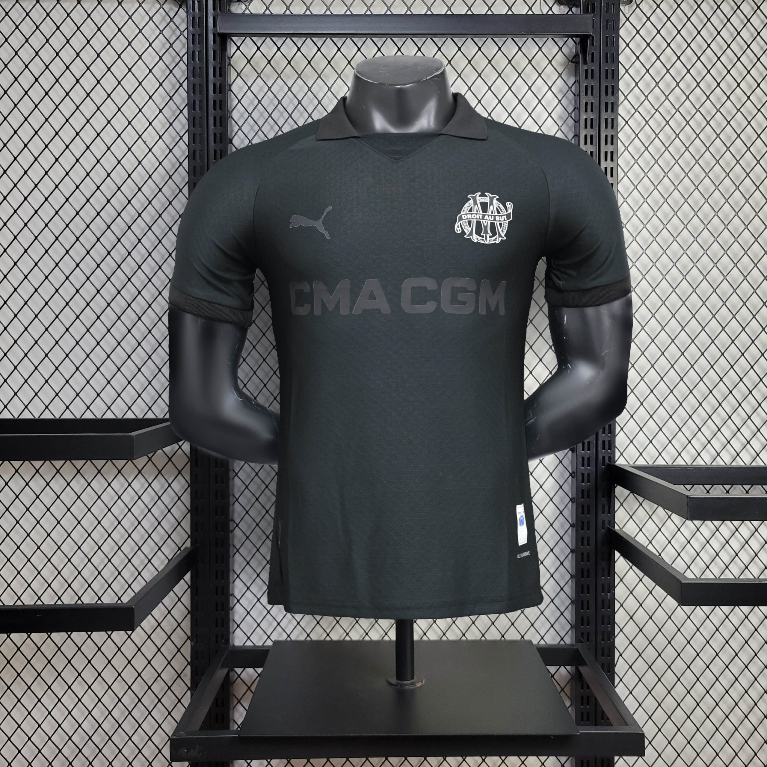69616d5b798c49eab21b669334960a4e.jpg 2024/2025 Player Version Olympique Marseille 125th Anniversary Black Football Shirt 1:1 Thai Quality - Image 1