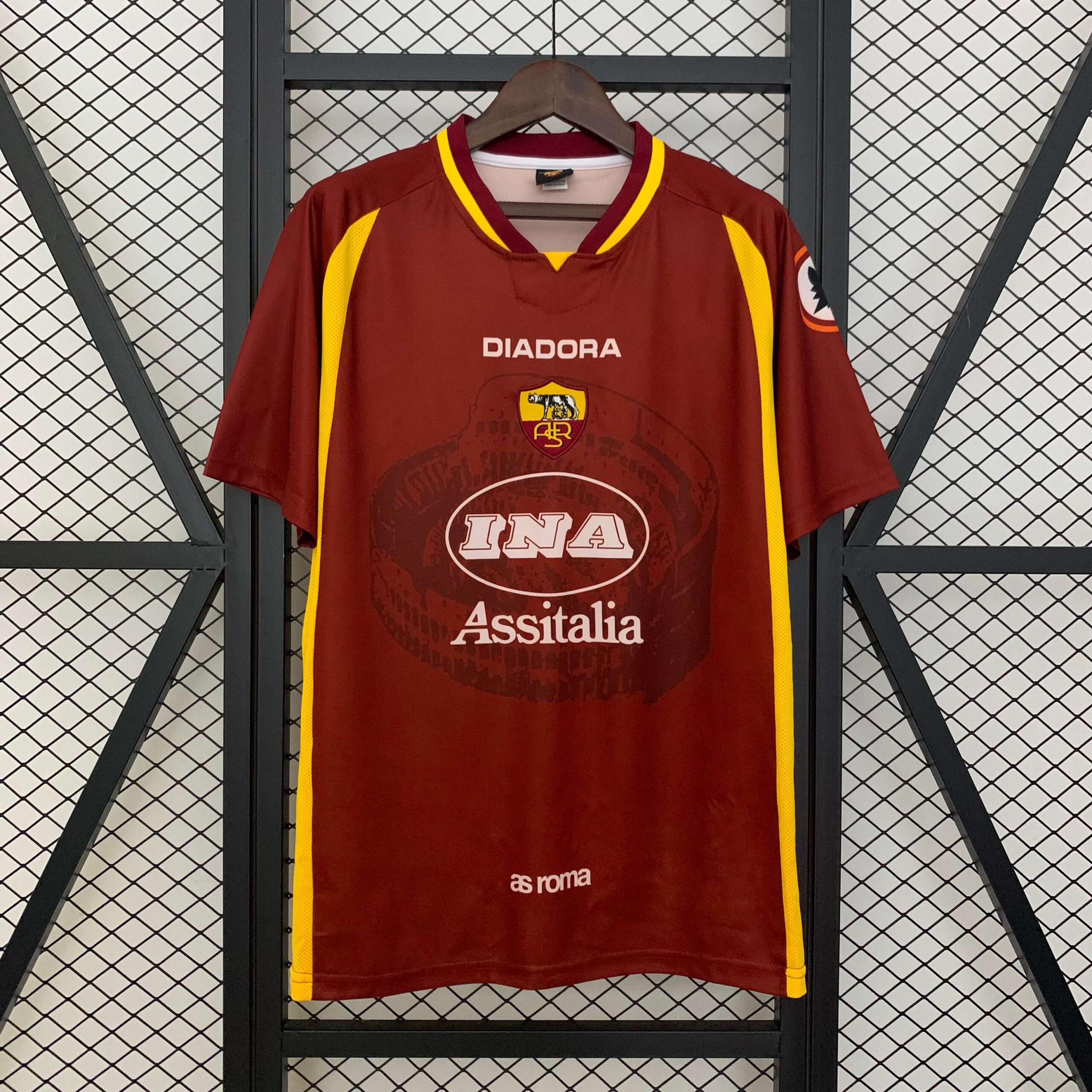 697809622af1cf3db71df18703cdb9f2.jpg 1997/1998 Retro AS Roma Home Football Shirt 1:1 Thai Quality - Image 1