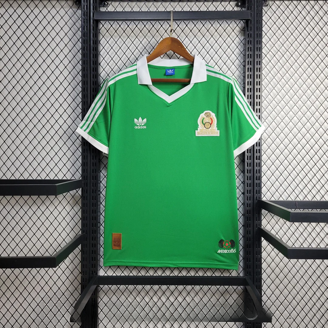 6b9d7b09437b5d2826fda8943a9bc9b8.png 1986 Retro Mexico Home Football Shirt 1:1 Thai Quality - Image 1
