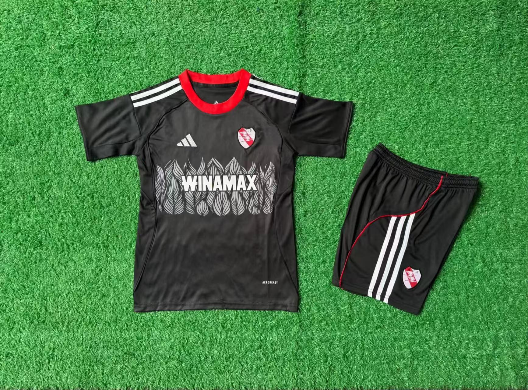 7a9f5657b81b03f420db0f5b89444b93.jpg 2025/2026 Strasbourg Third Football Shirt Kids Size 1:1 Thai Quality - Image 1