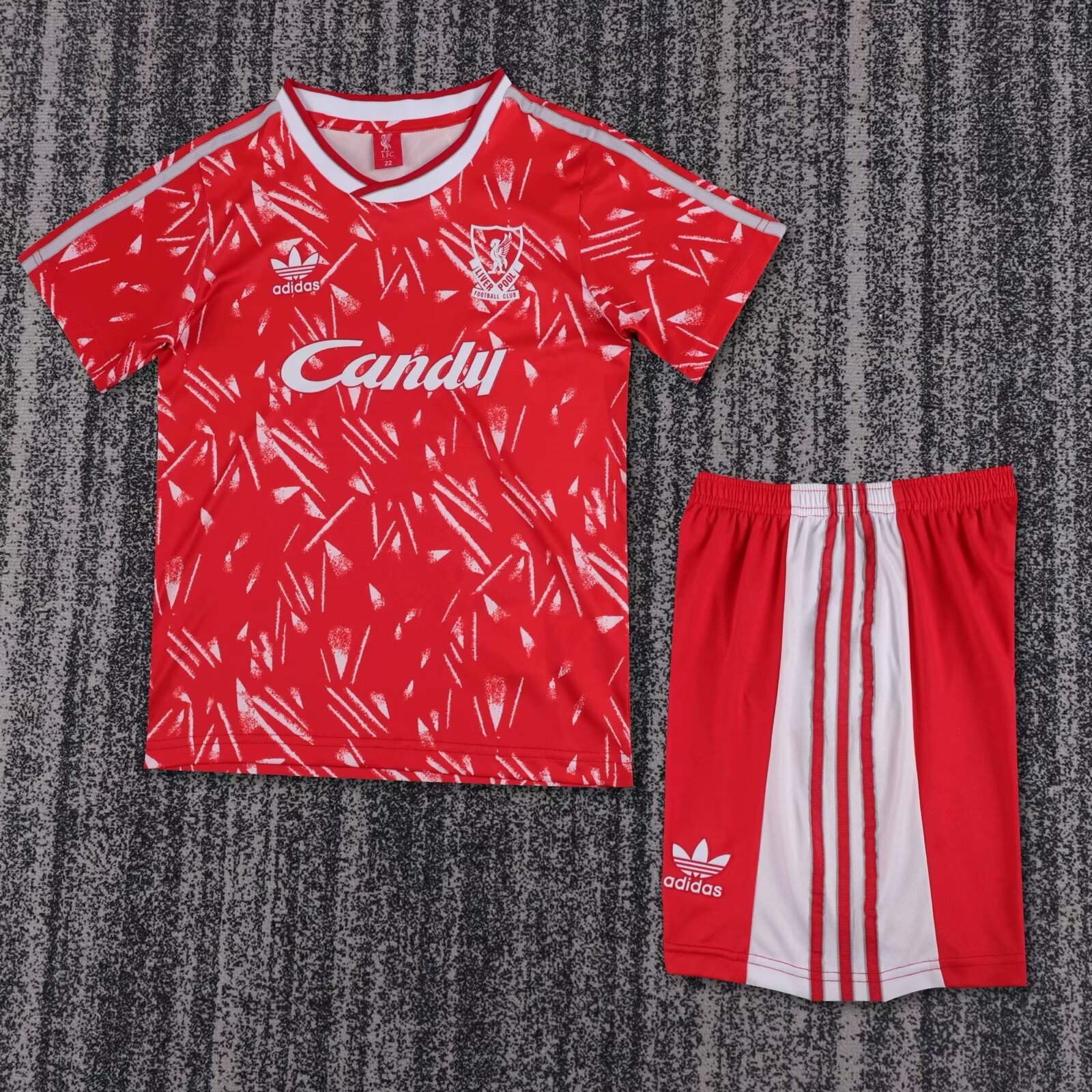 7debe7f2ec68384fe0c59989beb751a8.jpg 1989/1991 Retro Liverpool Home Football Shirt Kids Size 1:1 Thai Quality - Image 1