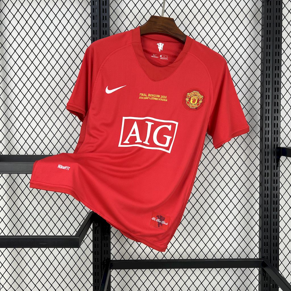 7e73f5faa82b684b0c450139cbd90991.jpg 2007/2008 Retro Manchester United Home Champions League Final Football Shirt 1:1 Thai Quality - Image 1