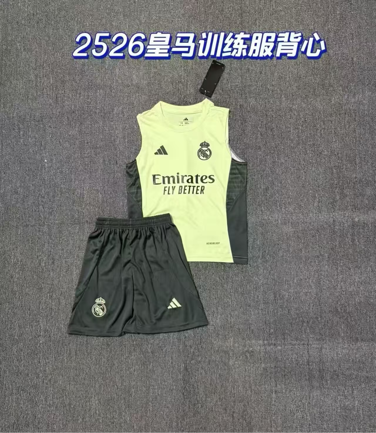805b3e0b3cd316c8d1faba5d2864d736.jpg 2025/2026 Real Madrid Vest Football Shirt Kids Size 1:1 Thai Quality - Image 1