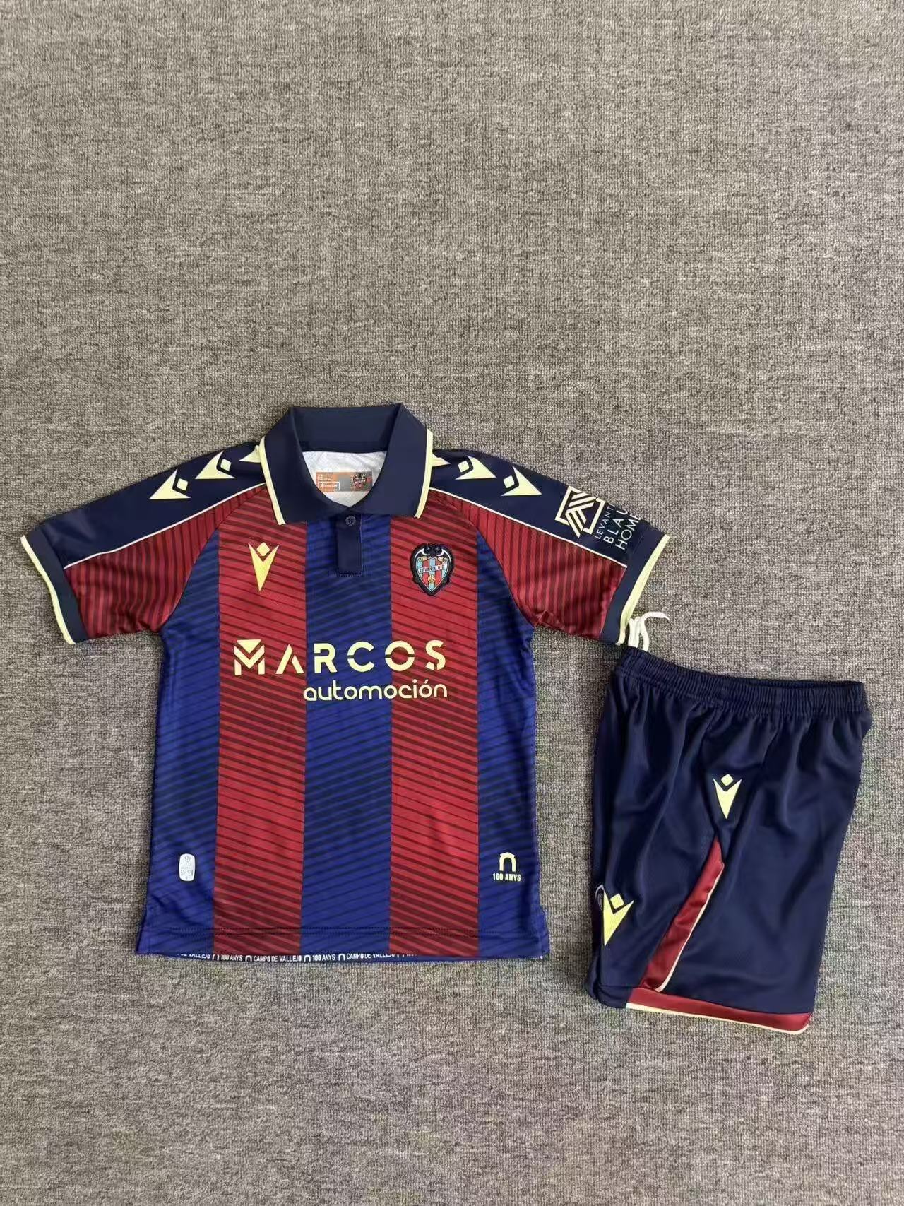 80e5b884711b79daf0244f9fa634f25e.jpg 2025/2026 Levante Football Shirt Kids Size 1:1 Thai Quality - Image 1