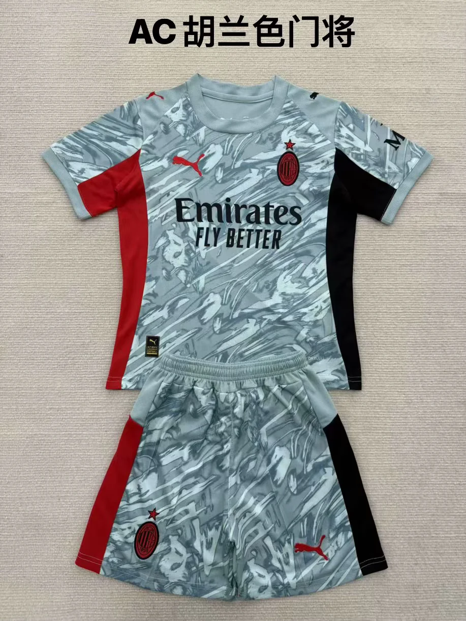 814afc9aaa866954e6e03939c4b5f2f1.webp 2025/2026 AC Milan Goalkeeper Football Shirt Kids Size 1:1 Thai Quality - Image 1