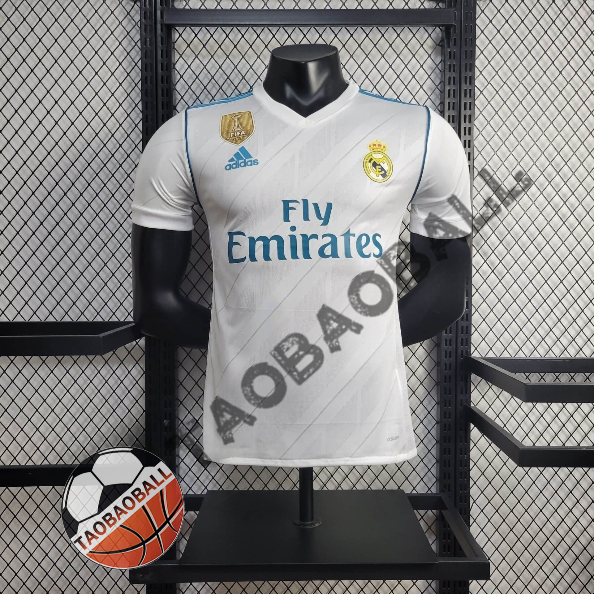 8753ff0aab99afea90807bfa1be4757a.jpeg 2017/2018 Retro Real Madrid Home Football Shirt 1:1 Thai Quality - Image 1