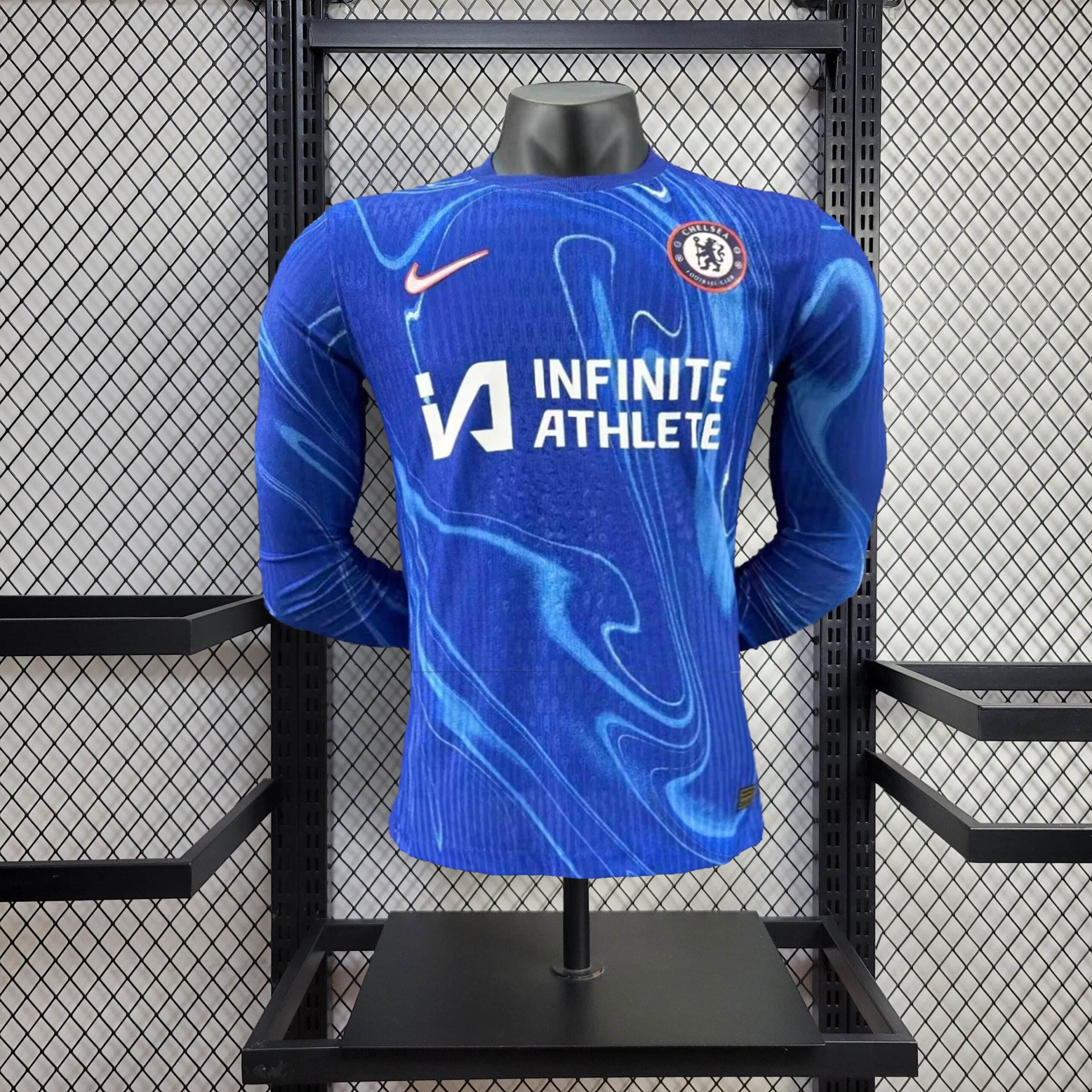 8905b6226ed7174faa3e846081b419da.jpg 2024/2025 Long Sleeve Player Version Chelsea Home Football Shirt 1:1 Thai Quality - Image 1