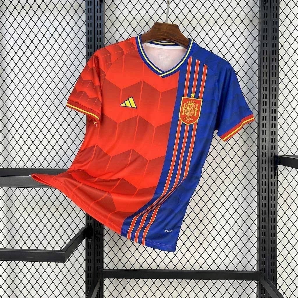 89cb7dd5455fe80359caa8d2a6ea708e.jpg 2025 Spain Home Football Shirt 1:1 Thai Quality - Image 1