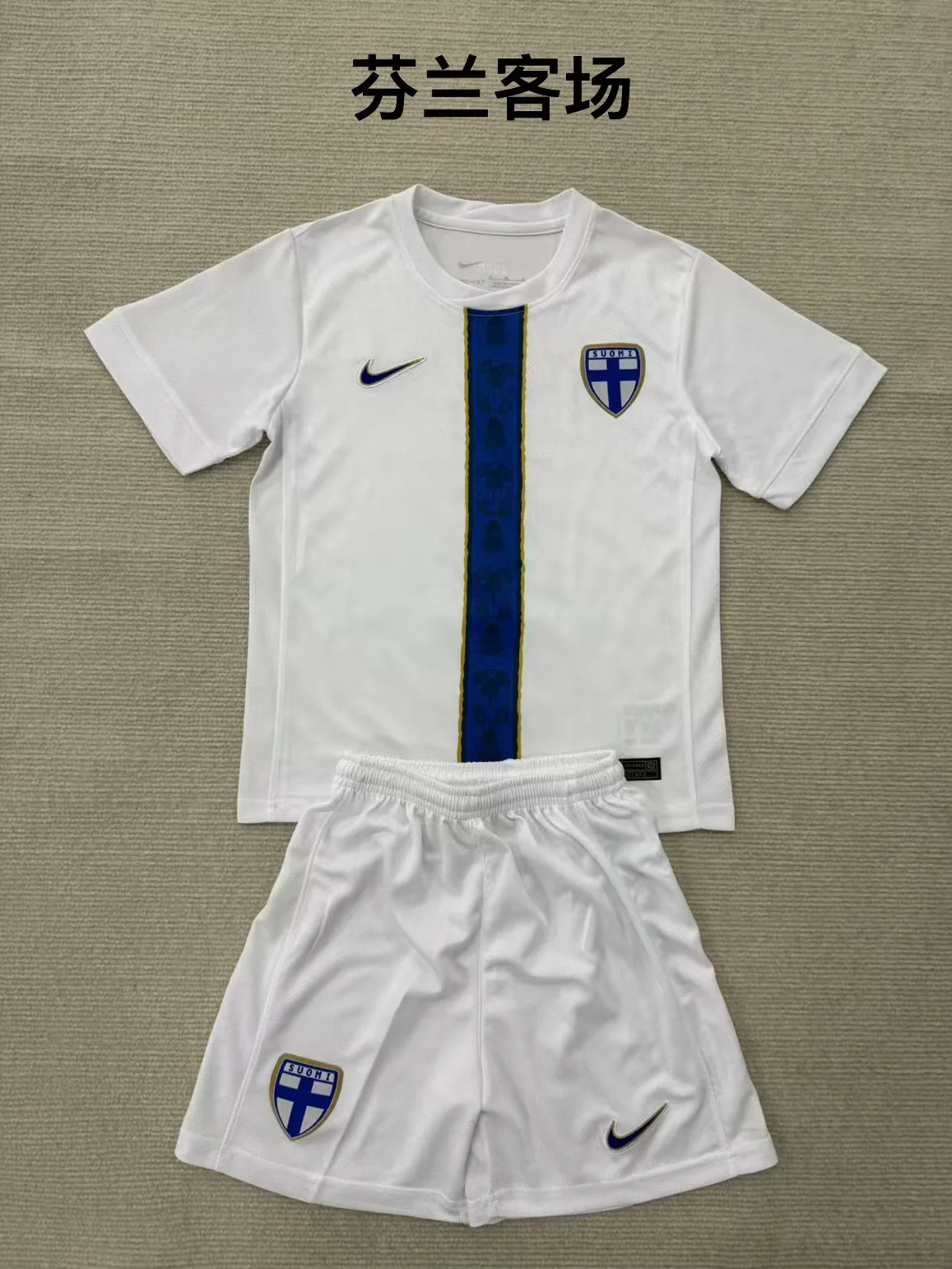 8eb13d98f7d6a08c1c2610a0839ee4c0.webp 2025 Finland Away Football Shirt Kids Size 1:1 Thai Quality - Image 1