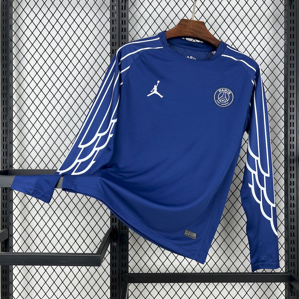 92ccca95ac4503697c858aab341ffcaf.jpg 2024/2025 Long Sleeve Paris Saint-Germain Fourth Away Football Shirt 1:1 Thai Quality - Image 1