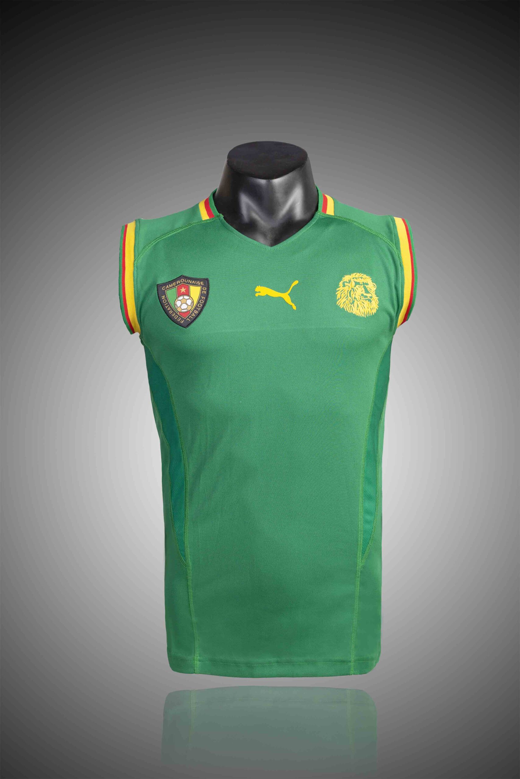 93c63bf416c9ff7ce131284a69b99f47.jpg 2002 Retro Cameroon Home Football Shirt 1:1 Thai Quality - Image 1
